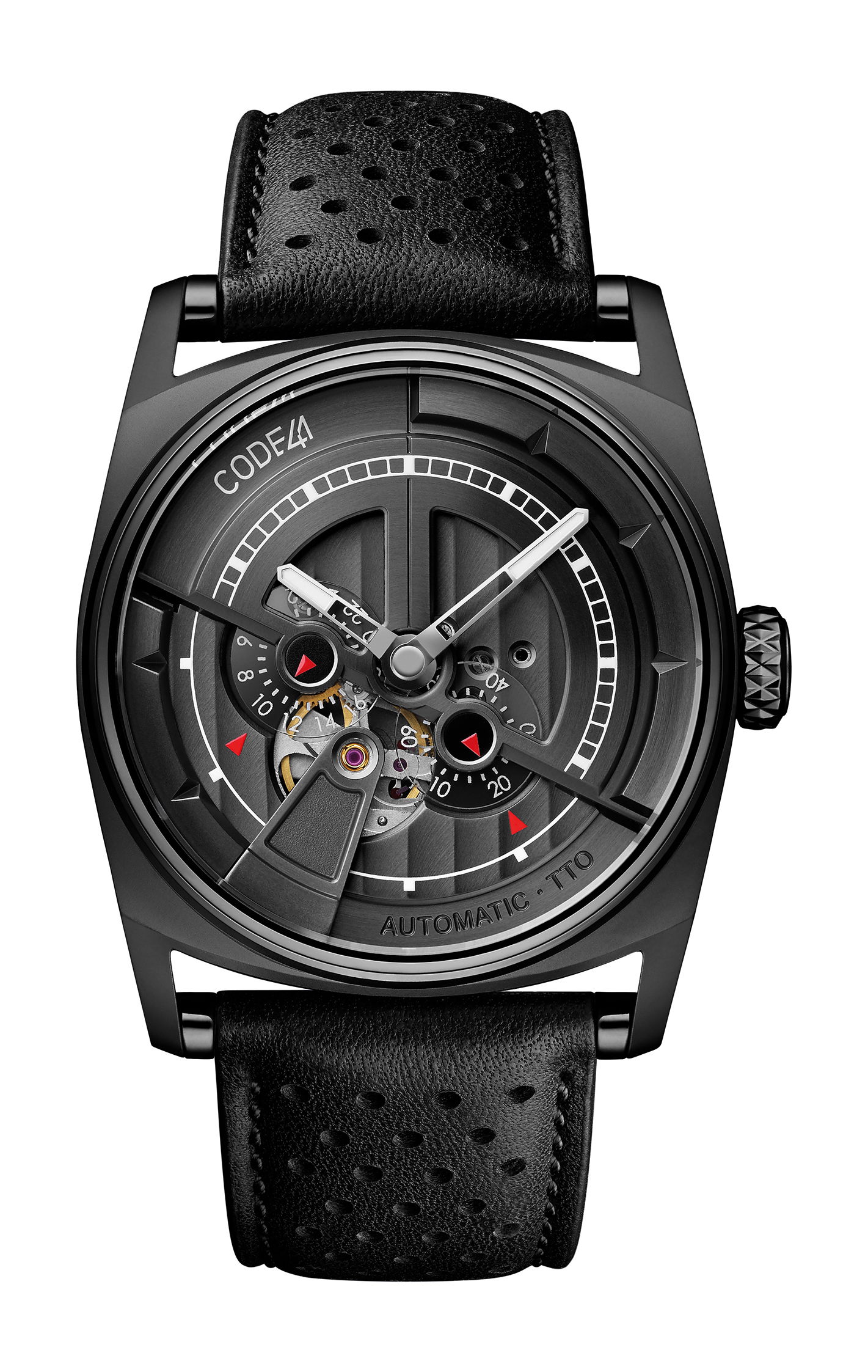 CODE41 Anomaly-01 Black PVD watch
