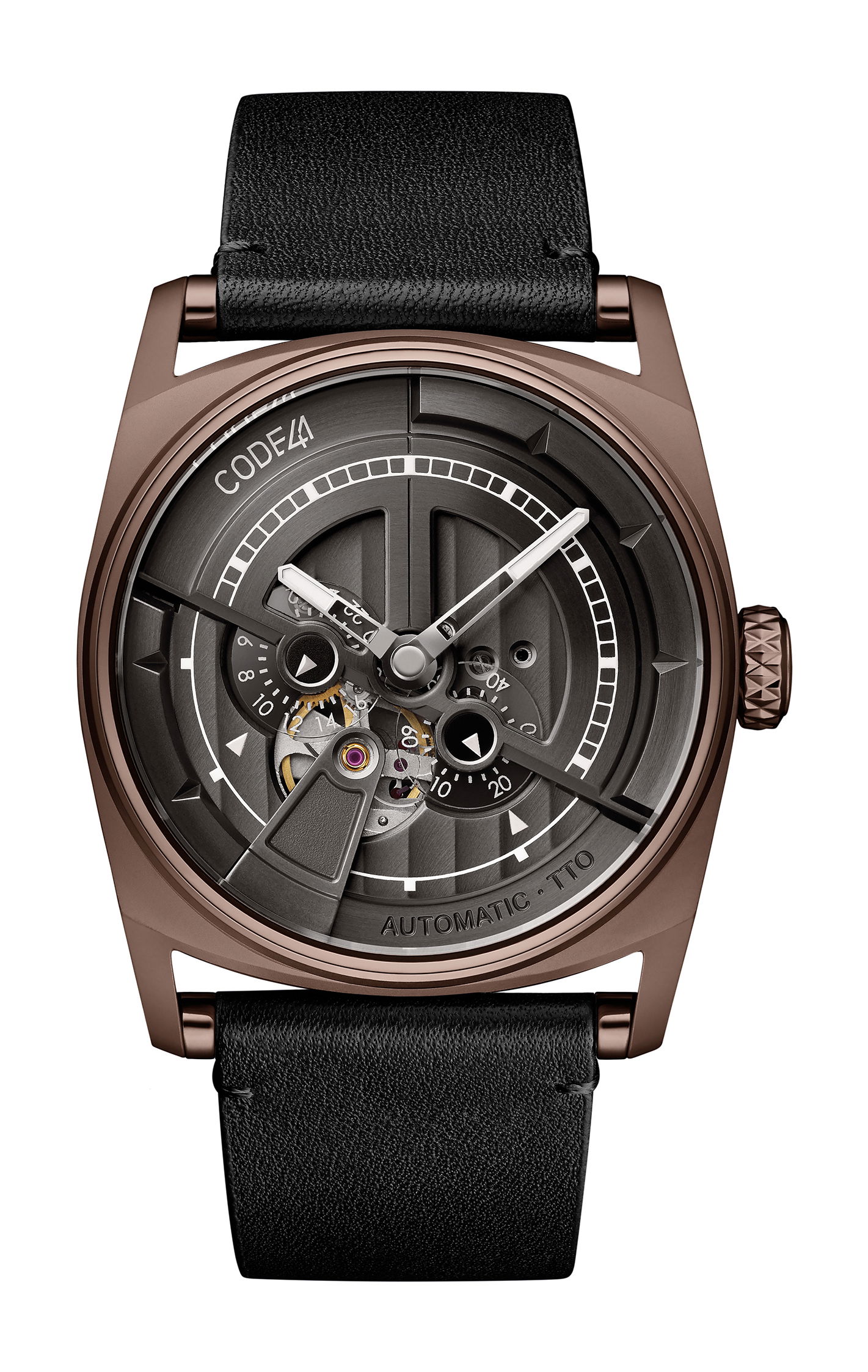 CODE41 Anomaly-01 Brown PVD watch