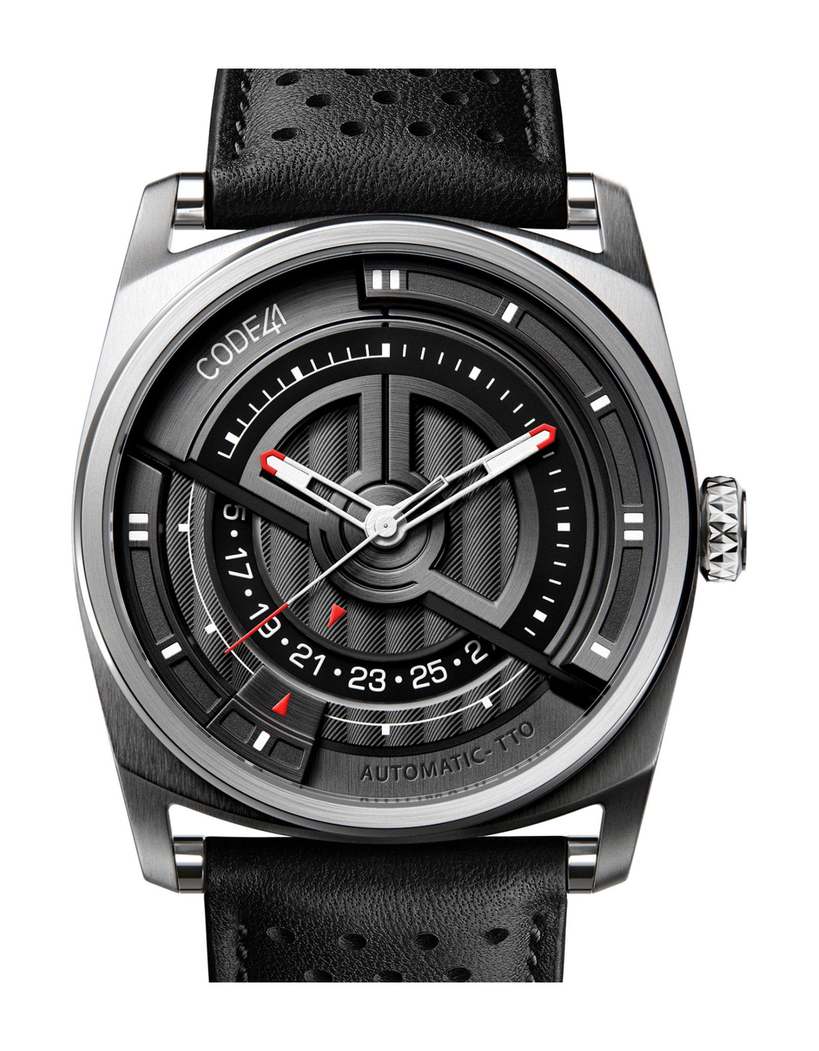 CODE41 Anomaly Evolution Steel Black Dial watch