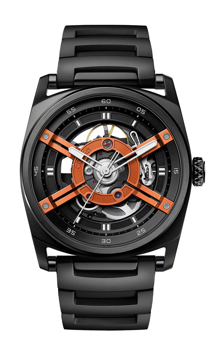 CODE41 ANOMALY-T4 Black PVD Black & Orange watch