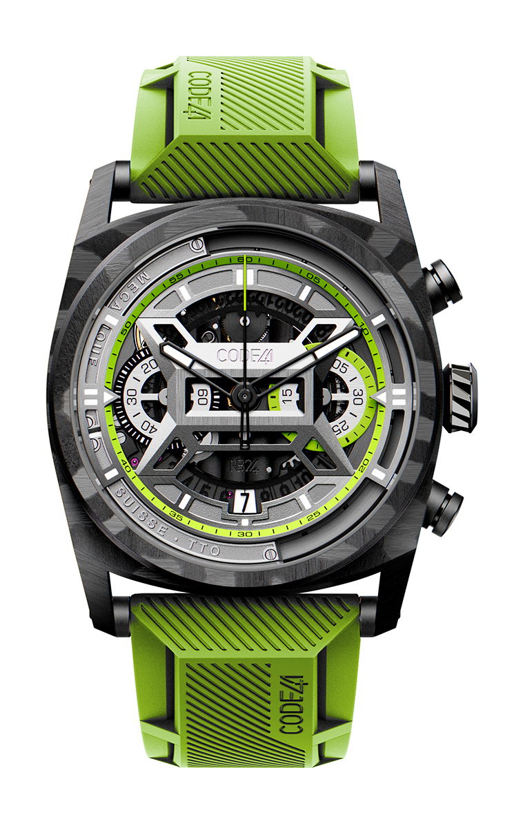 CODE41 NB24 AeroCarbon Green watch