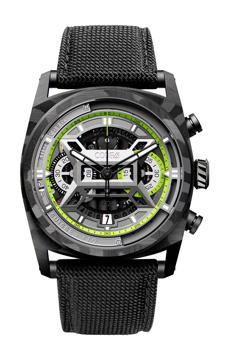 CODE41 NB24 AeroCarbon Green watch