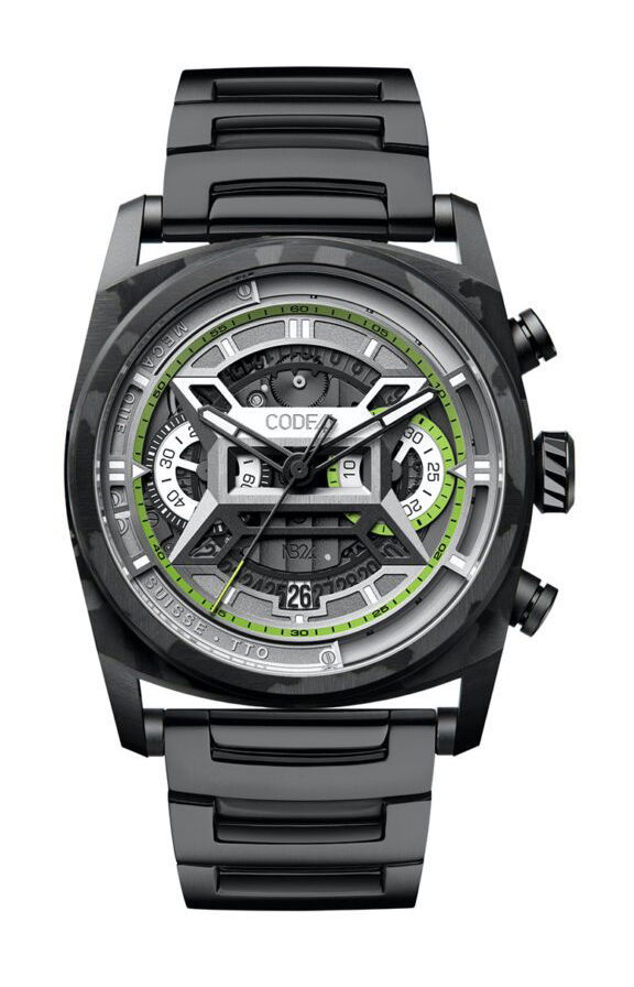 CODE41 NB24 AeroCarbon Green watch
