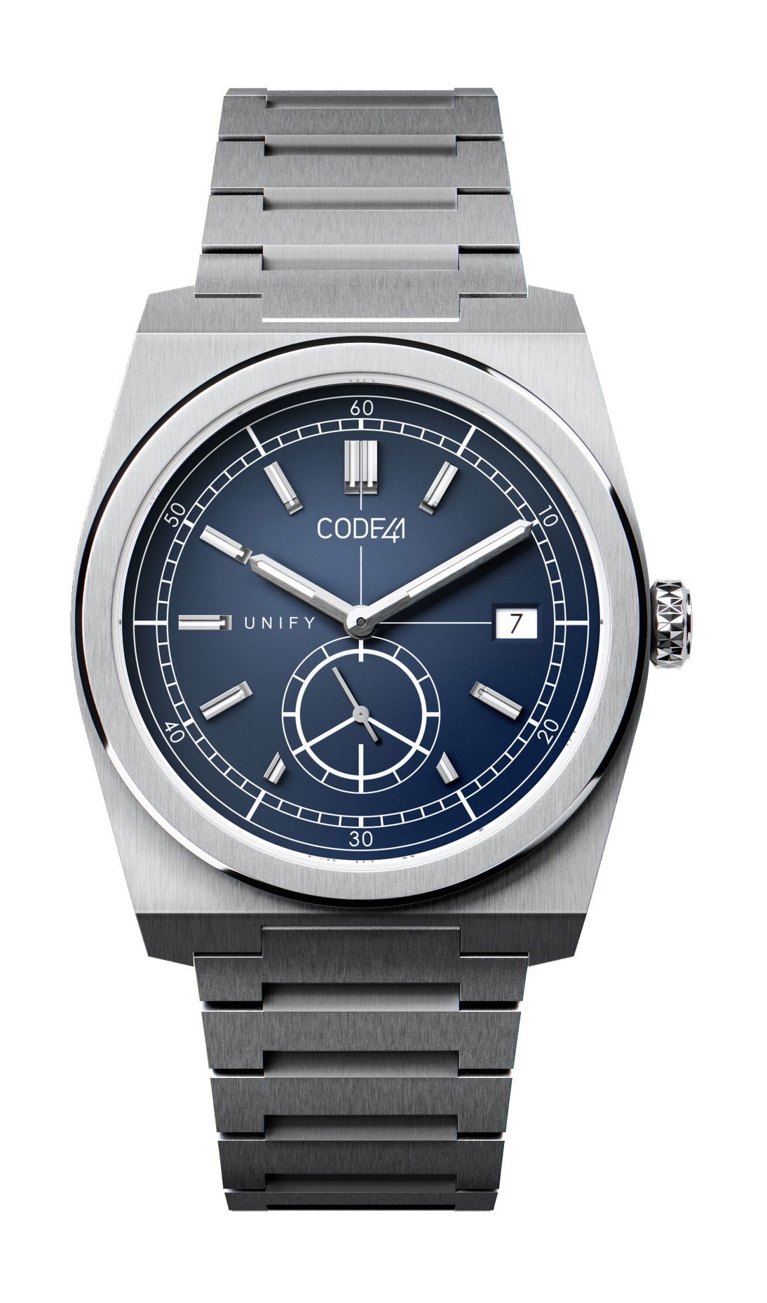 CODE41 UNIFY Small Seconds Quartz Blue Anthracite watch