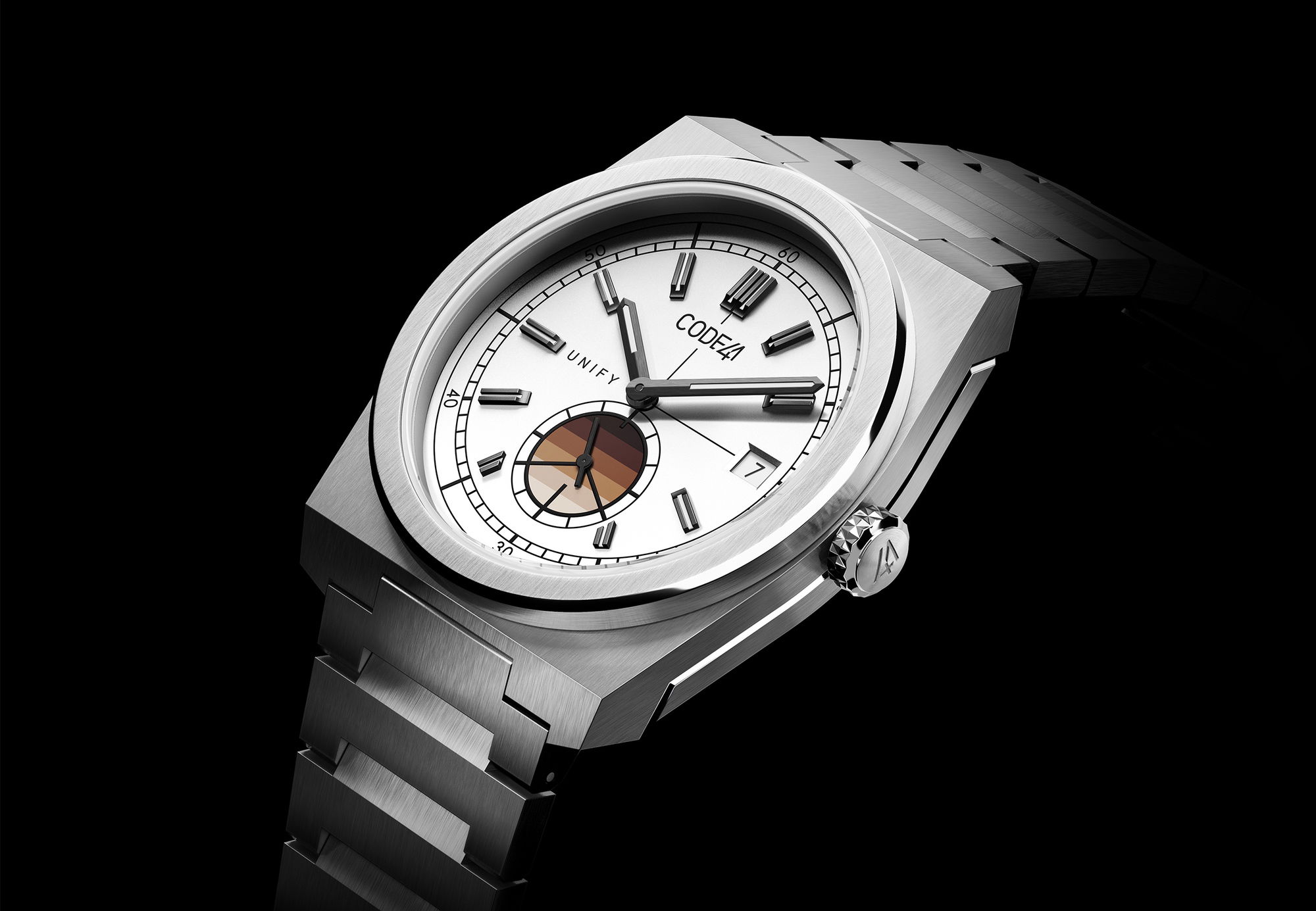 CODE41 UNIFY Small Seconds Quartz Equity Flag - View 3