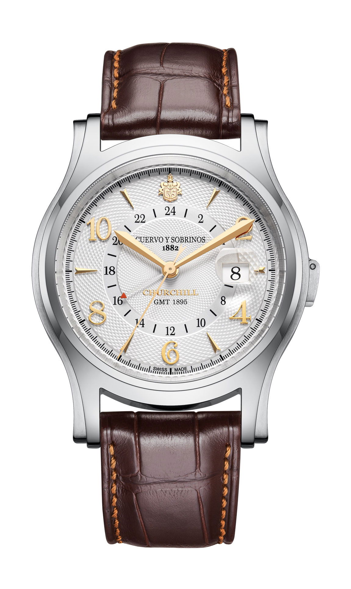 Cuervo y Sobrinos Churchill 1895 GMT watch