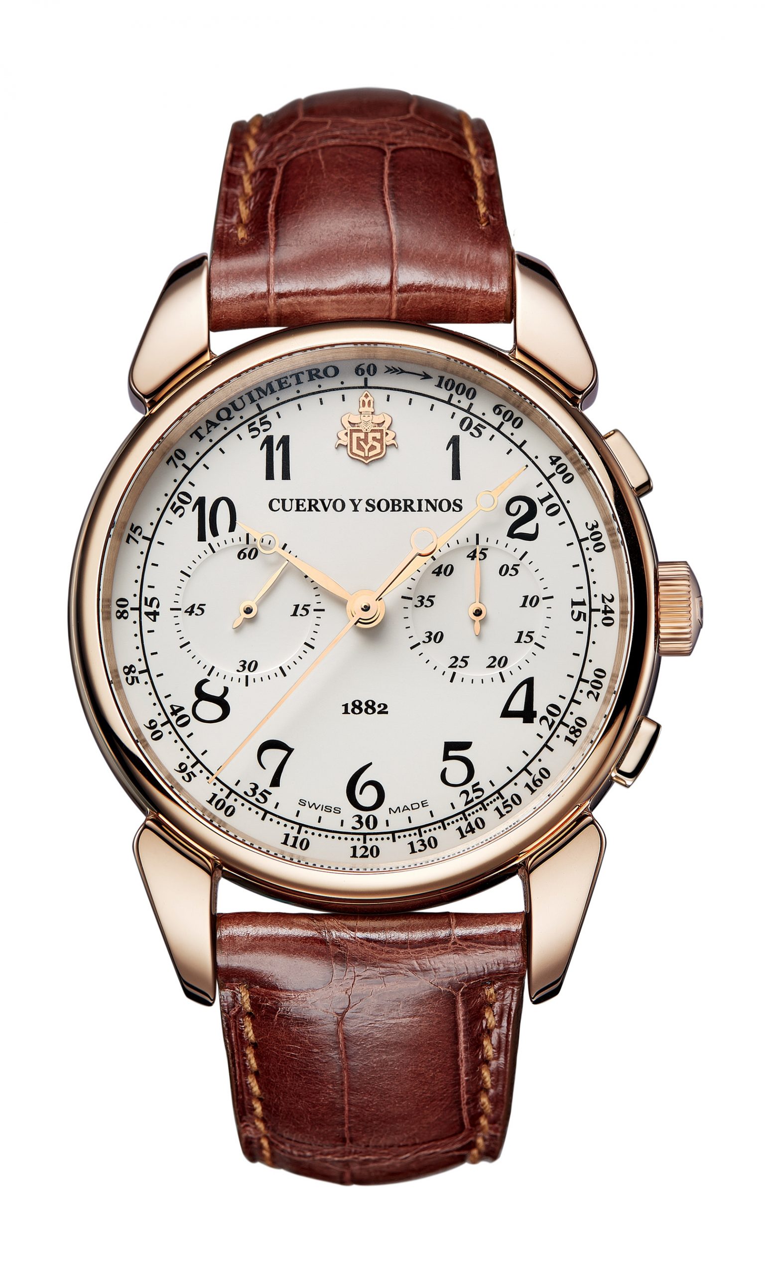 Cuervo y Sobrinos Historiador Crono Landeron watch