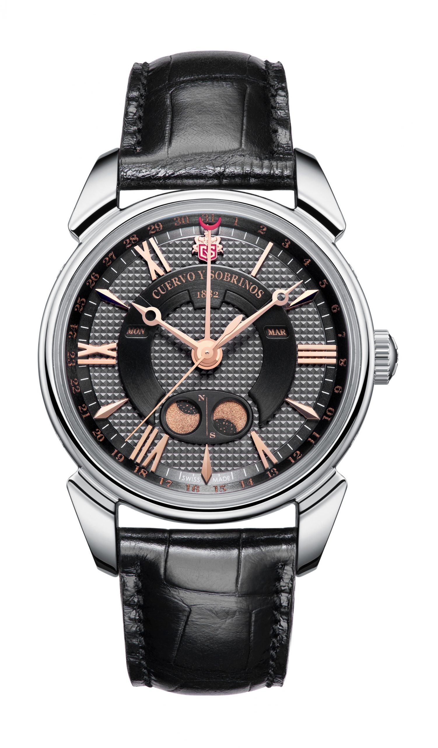 Cuervo y Sobrinos Historiador Doble Luna watch