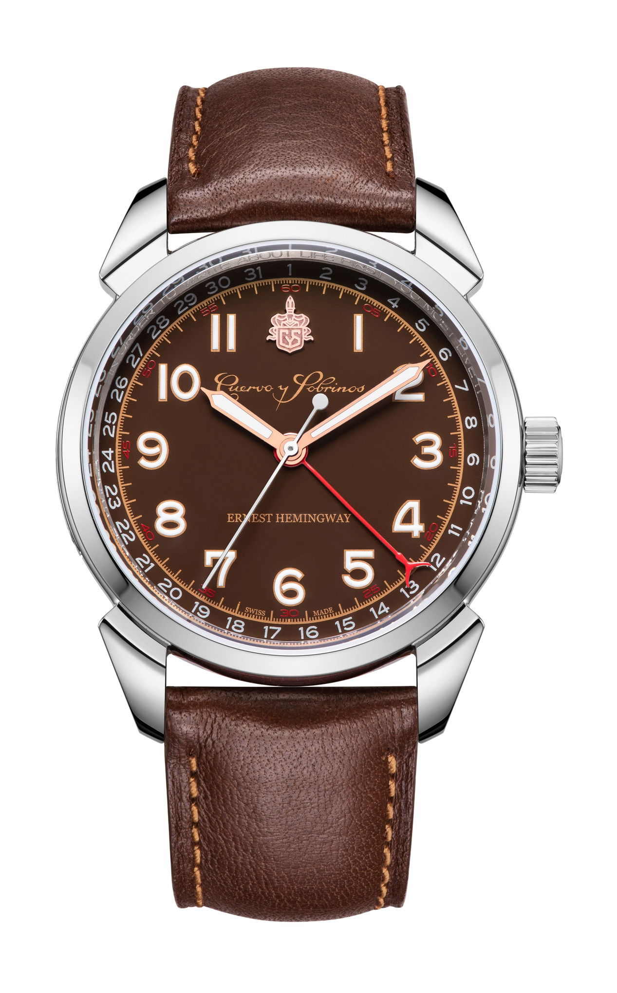 Cuervo y Sobrinos Historiador Hemingway Icónico watch