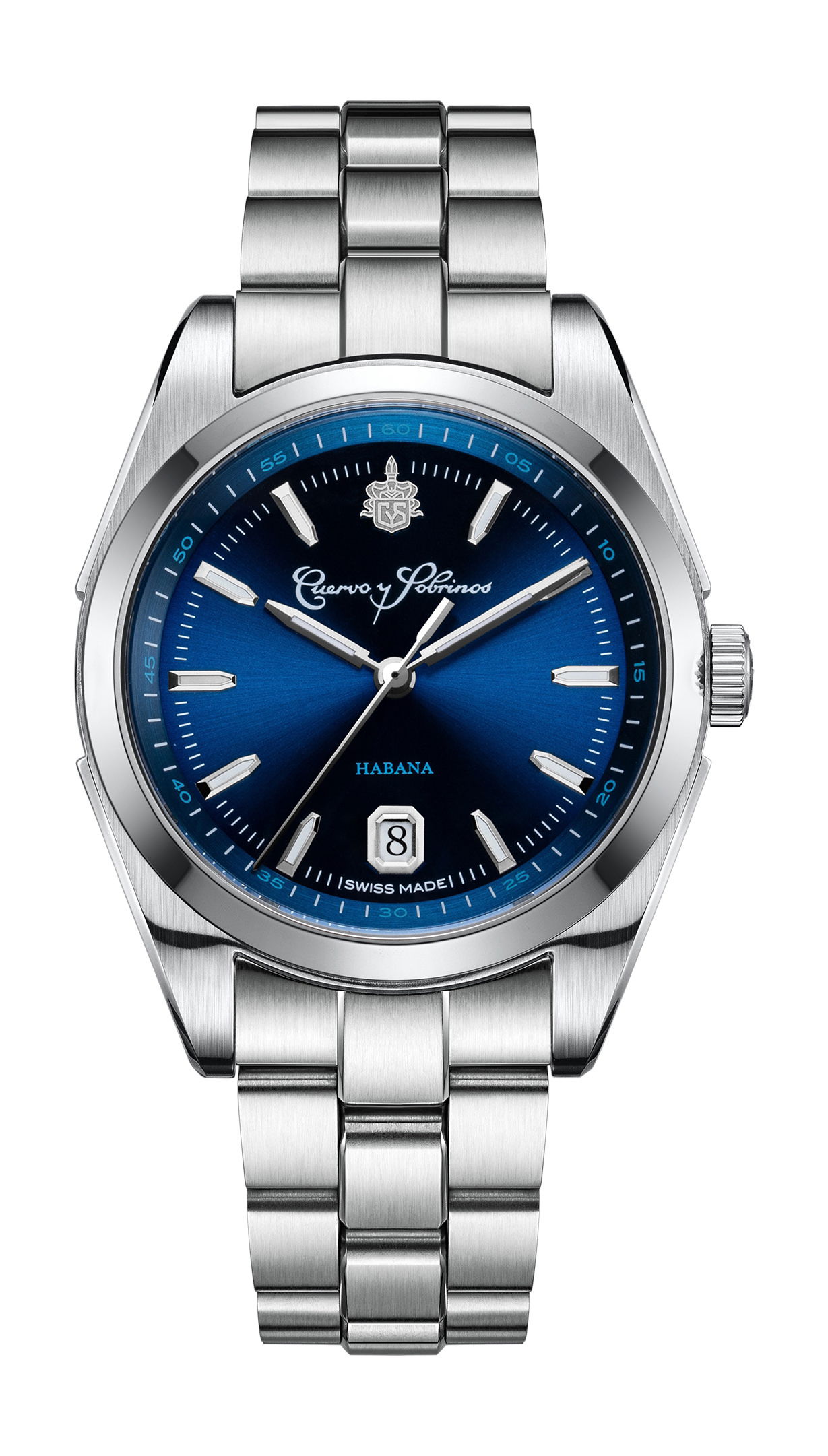 Cuervo y Sobrinos Robusto 1935 Azul Marino watch