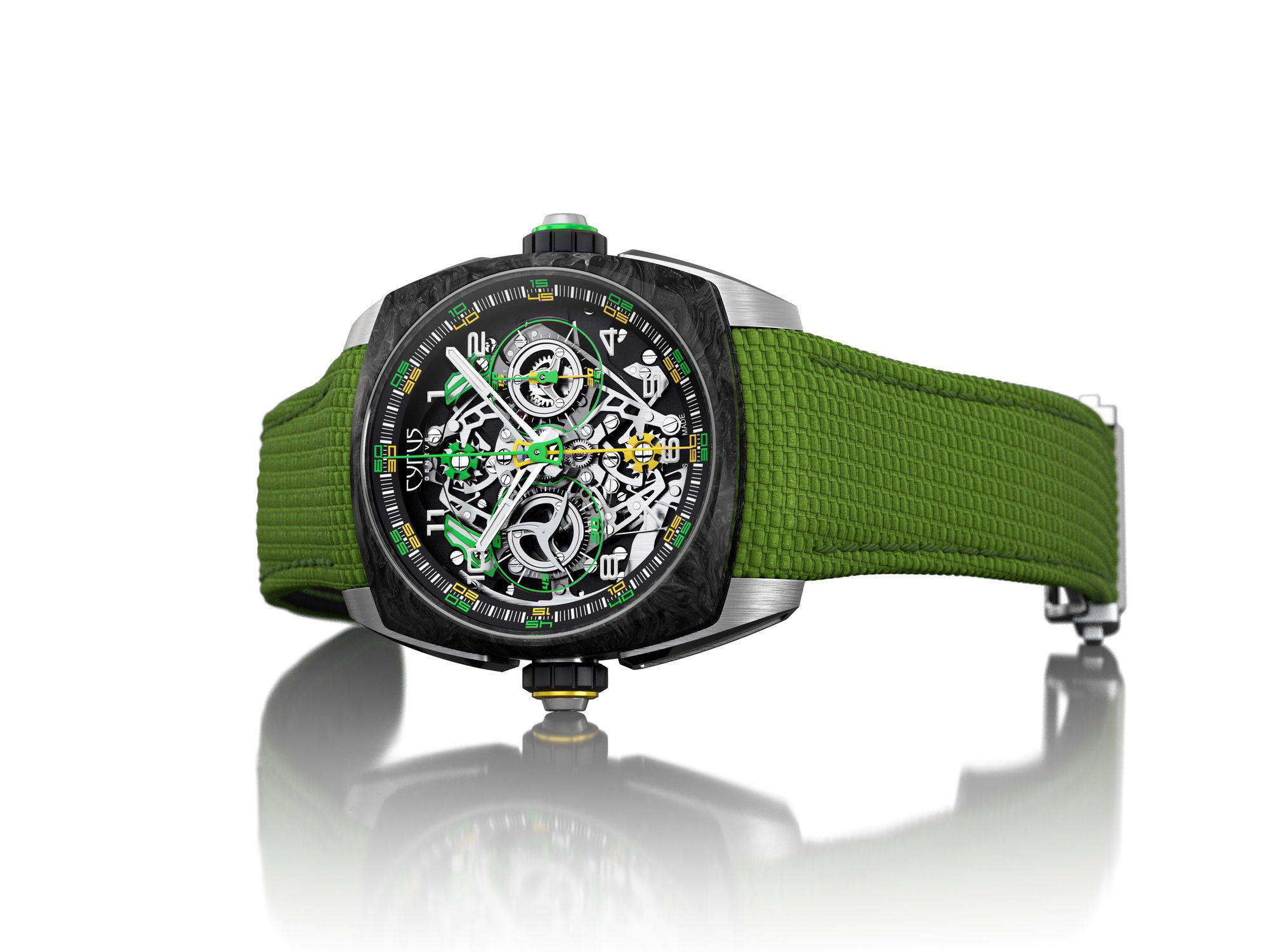 Cyrus Klepcys DICE Lime Carbon - View 2