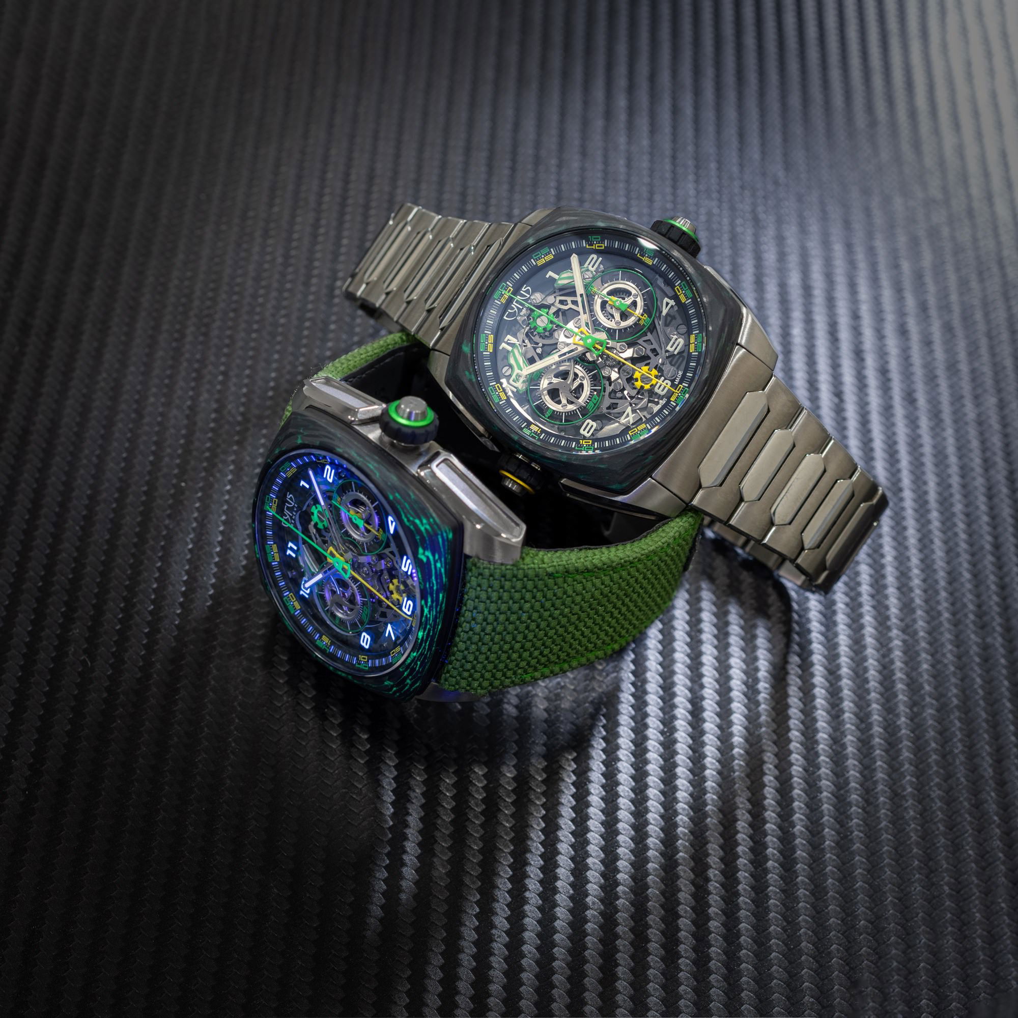Cyrus Klepcys DICE Lime Carbon - View 2