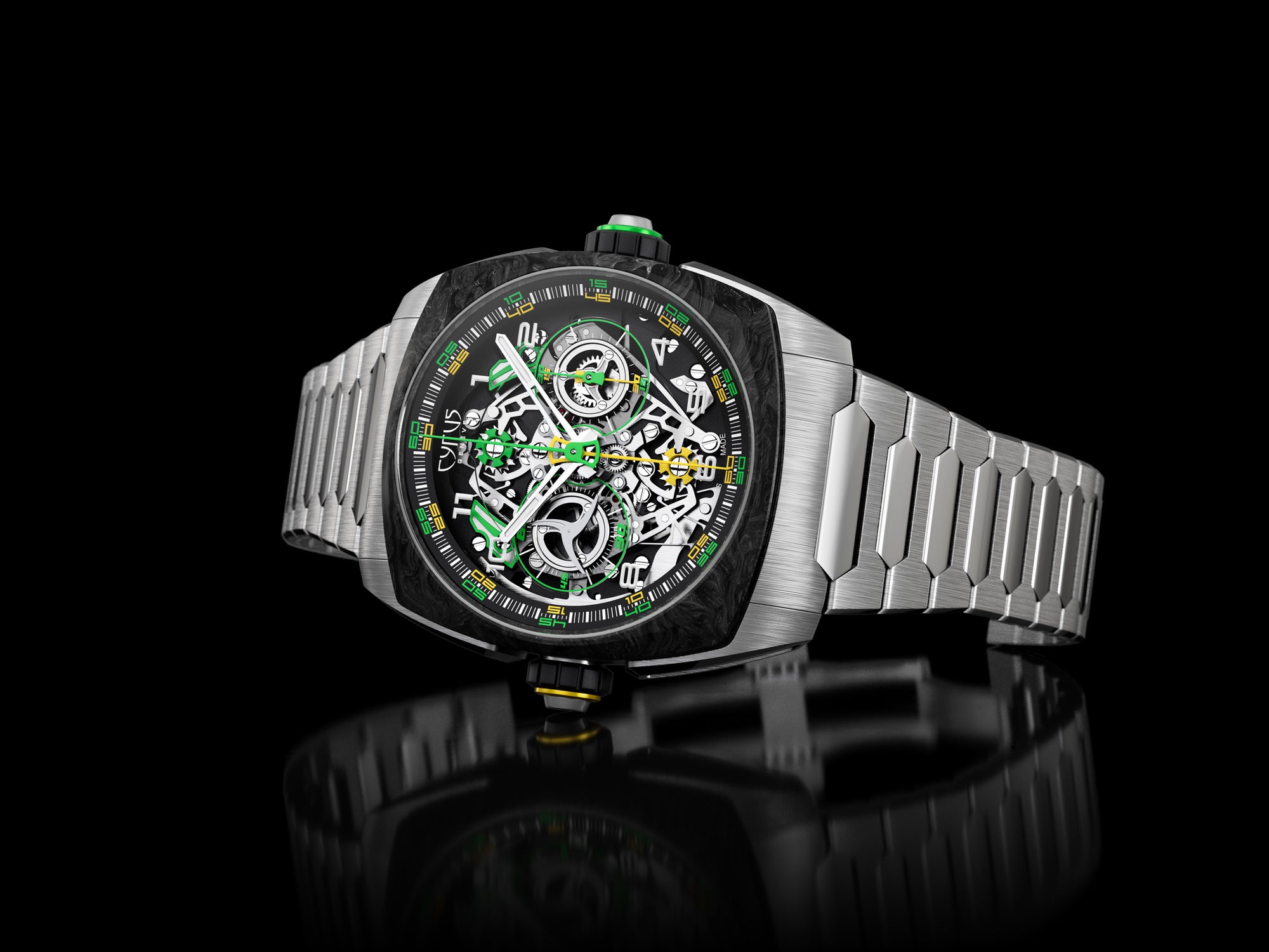 Cyrus Klepcys DICE Lime Carbon - View 3