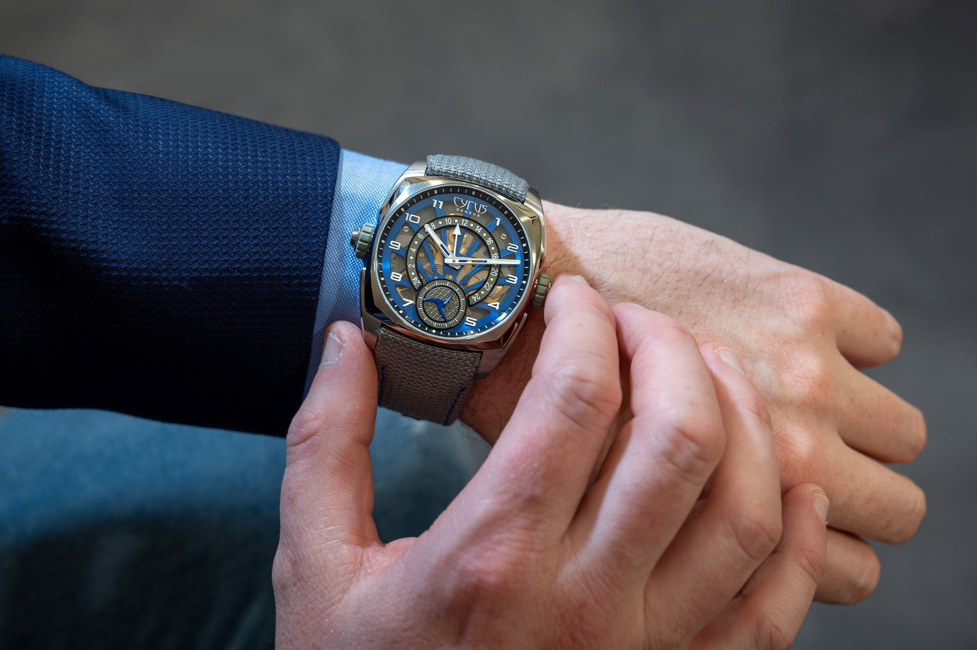Cyrus Klepcys GMT Ocean Blue - View 3