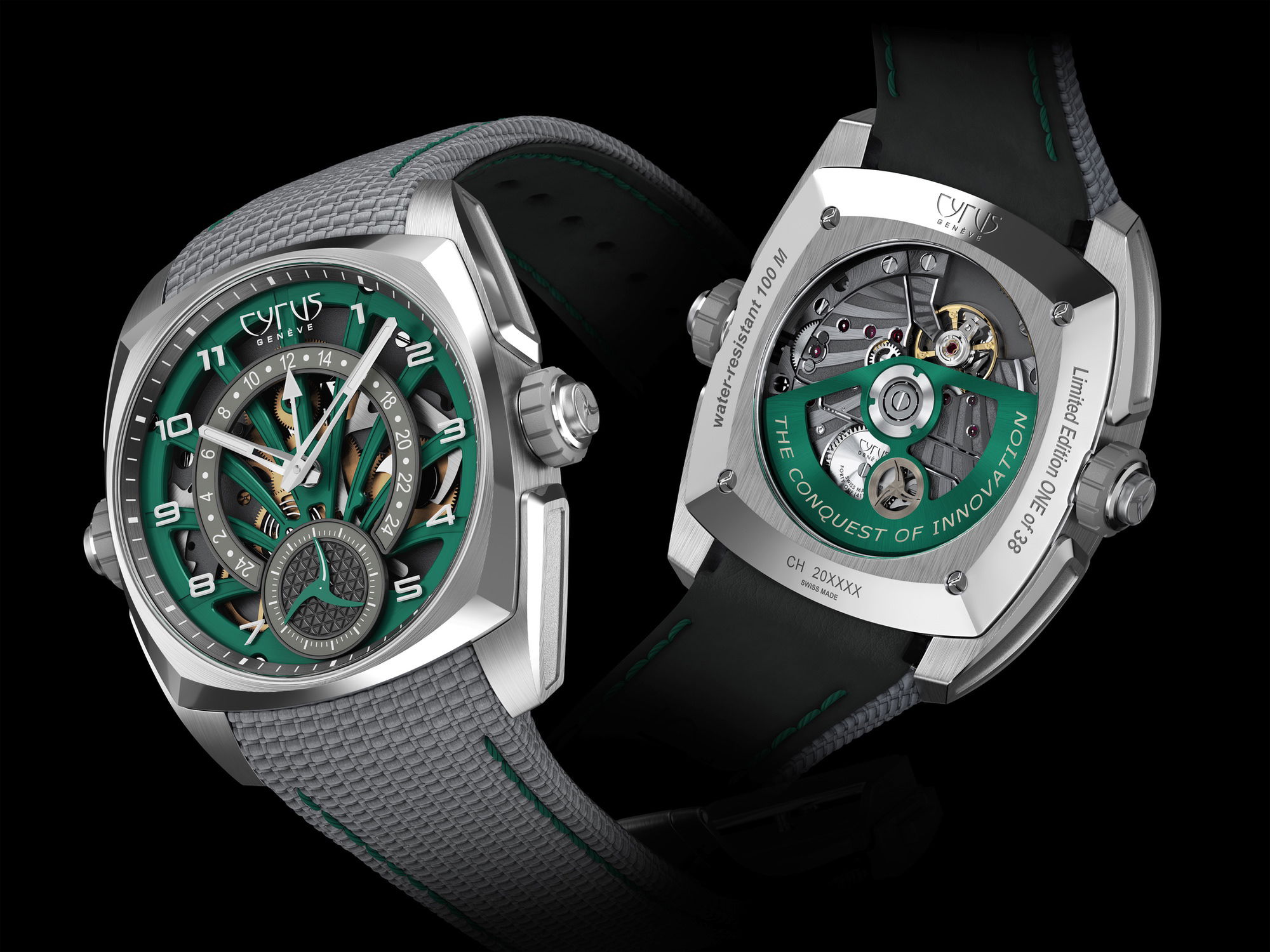 Cyrus Klepcys GMT Palm Green - View 3