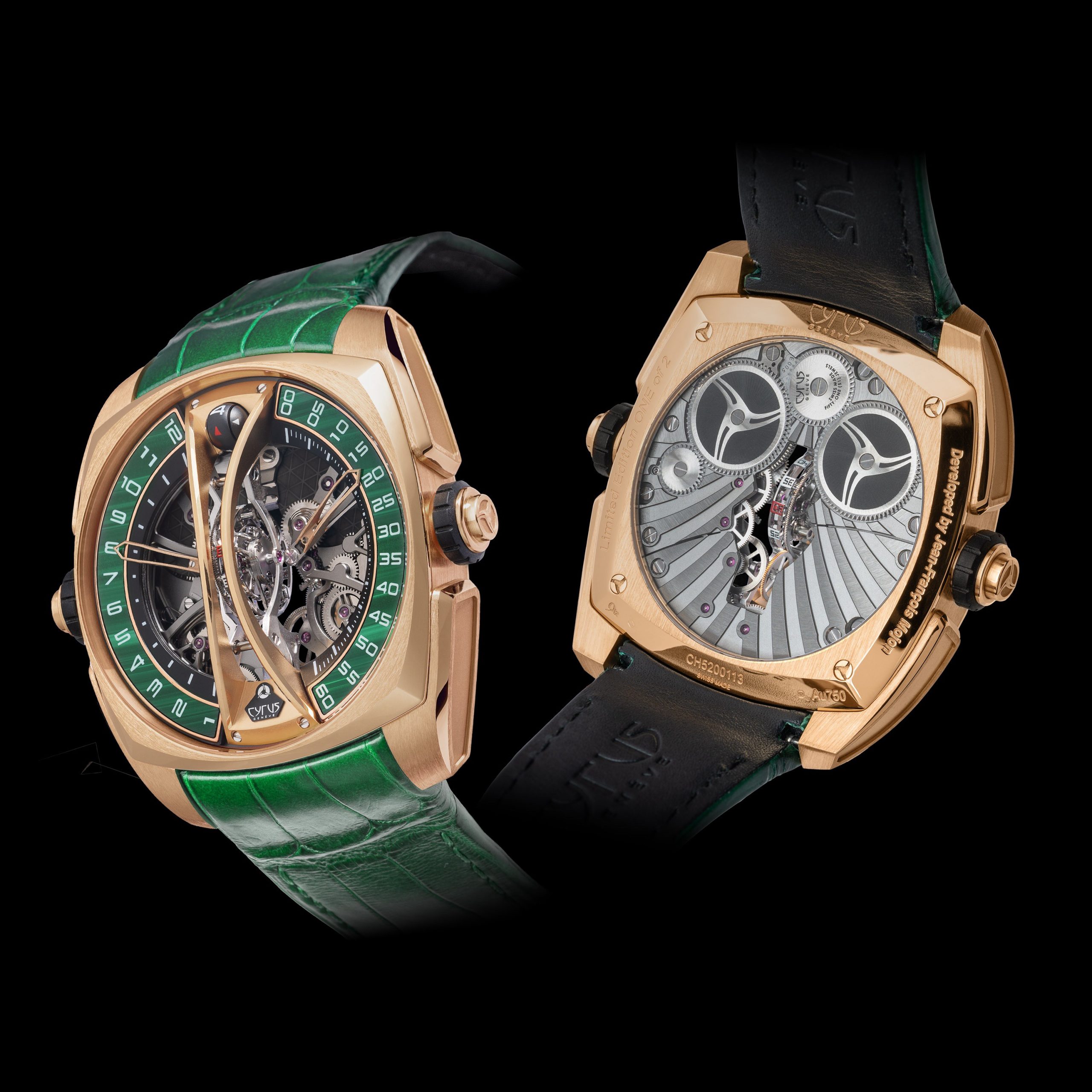 Cyrus Klepcys Vertical Skeleton Tourbillon Malachite - View 3
