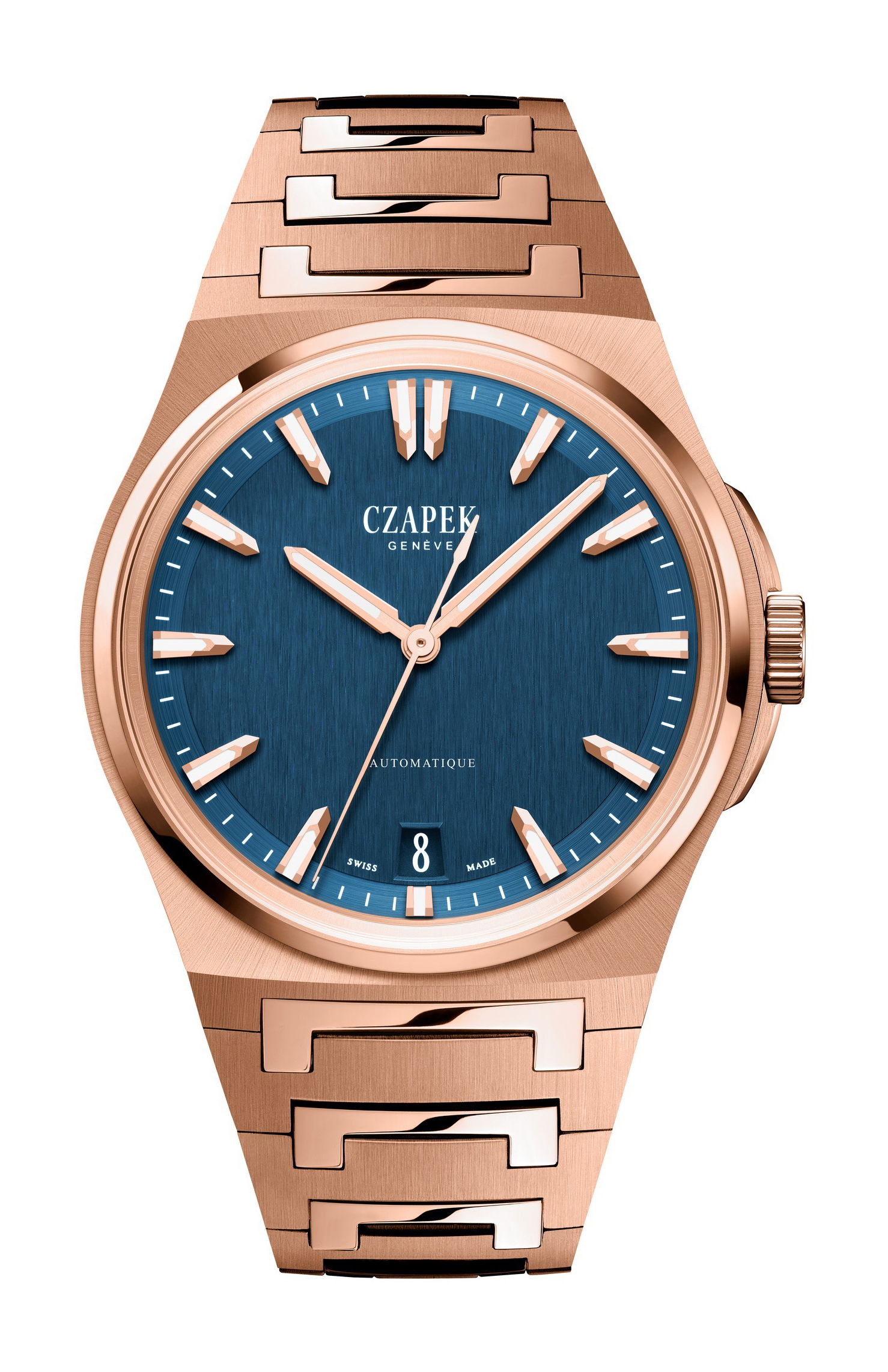 Czapek Antarctique Mount Erebus Deep Blue Full Rose Gold watch