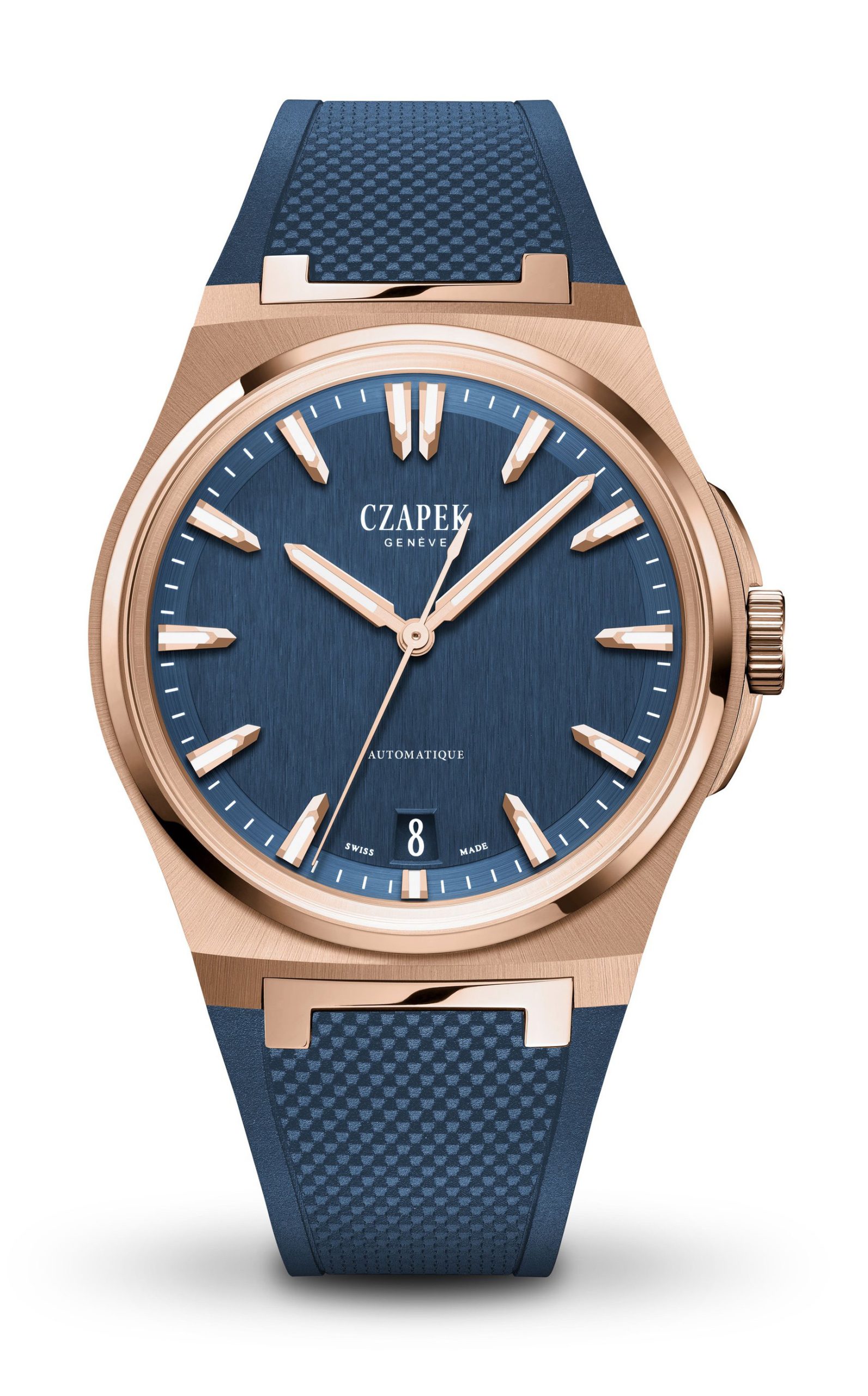Czapek Antarctique Mount Erebus Deep Blue Rose Gold watch