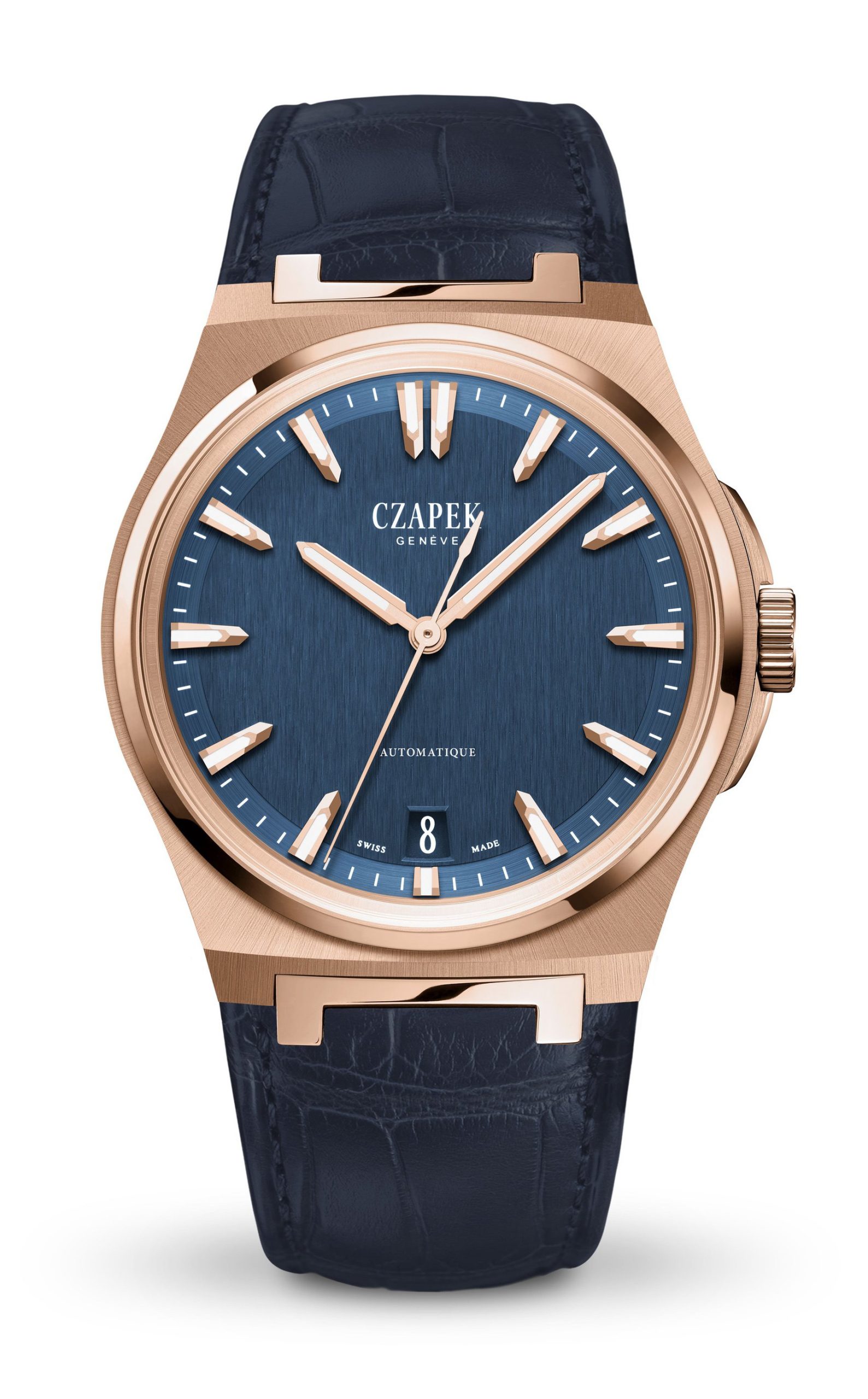 Czapek Antarctique Mount Erebus Deep Blue Rose Gold watch