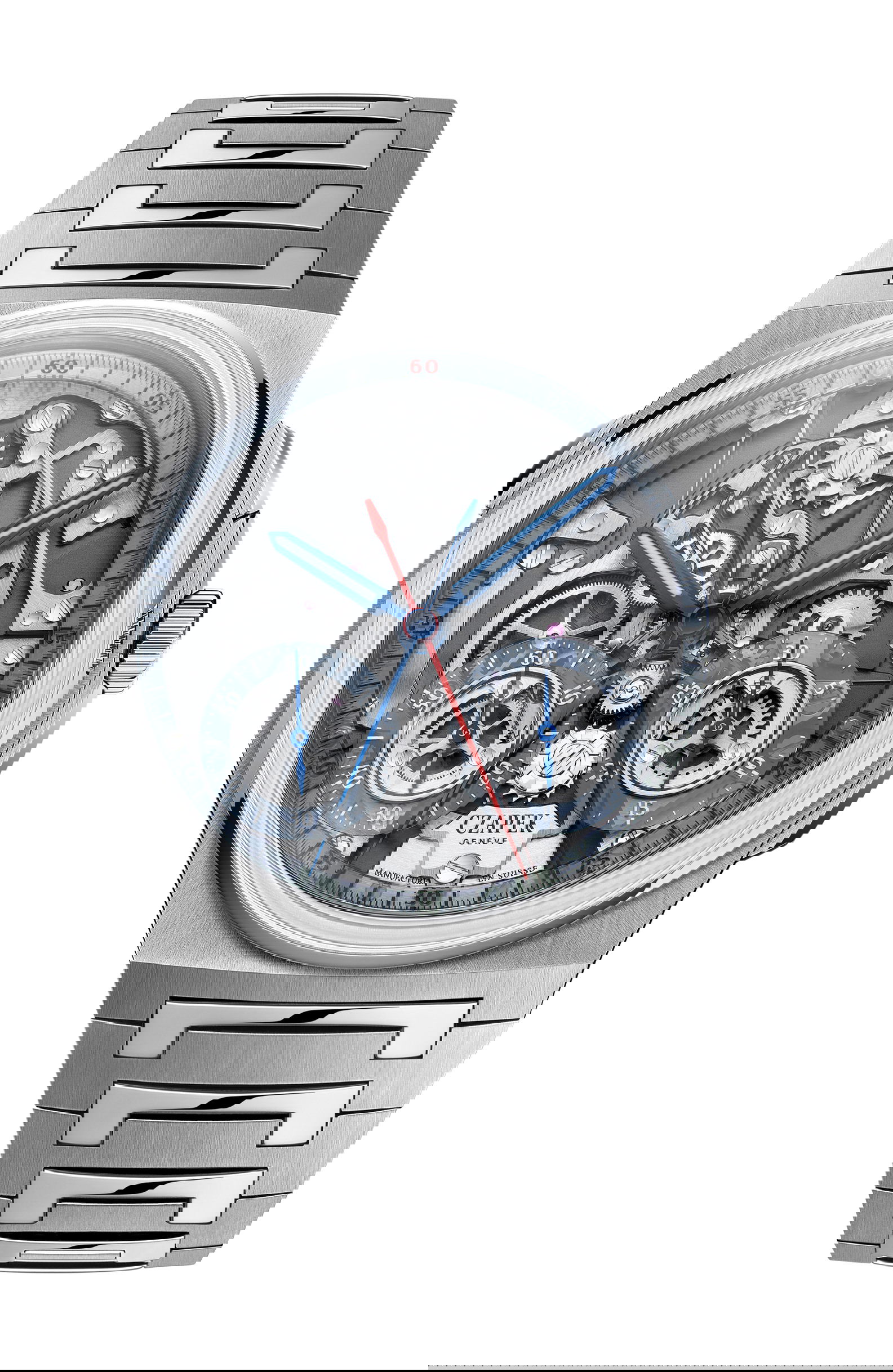 Czapek Antarctique Rattrapante Blue Ice watch