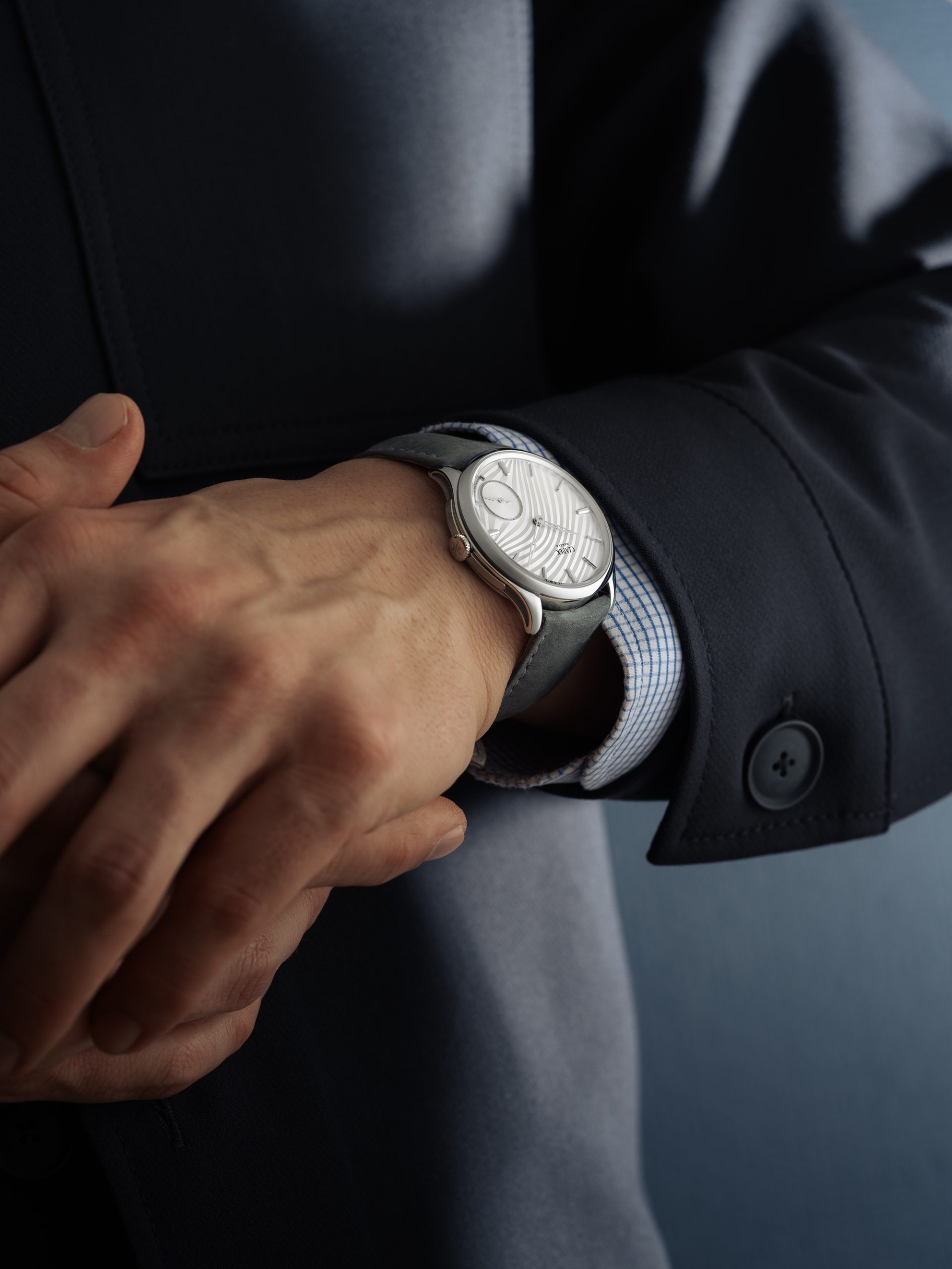 Czapek Promenade Plissé Pearl White - View 2