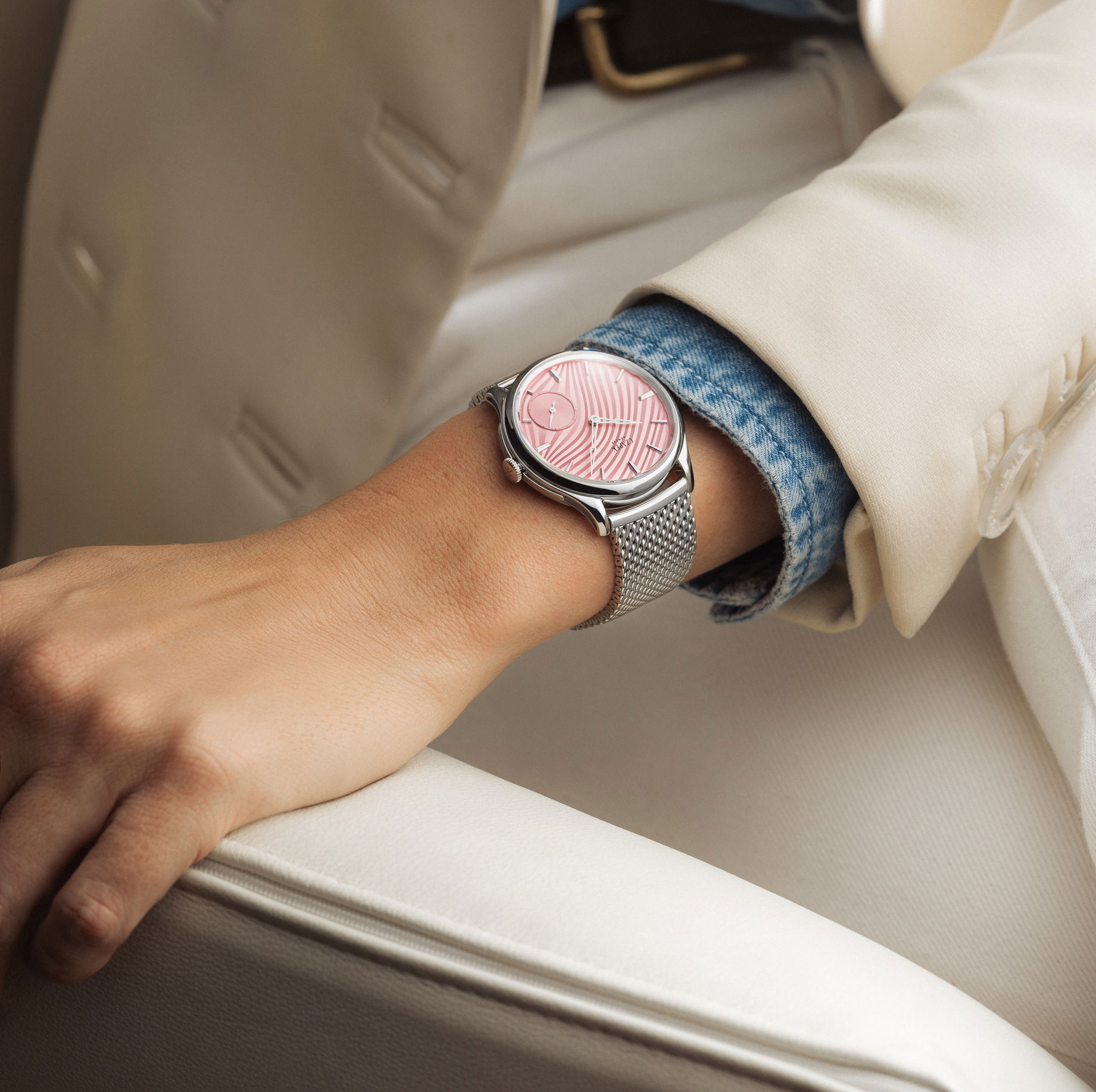 Czapek Promenade Plissé Rose - View 3