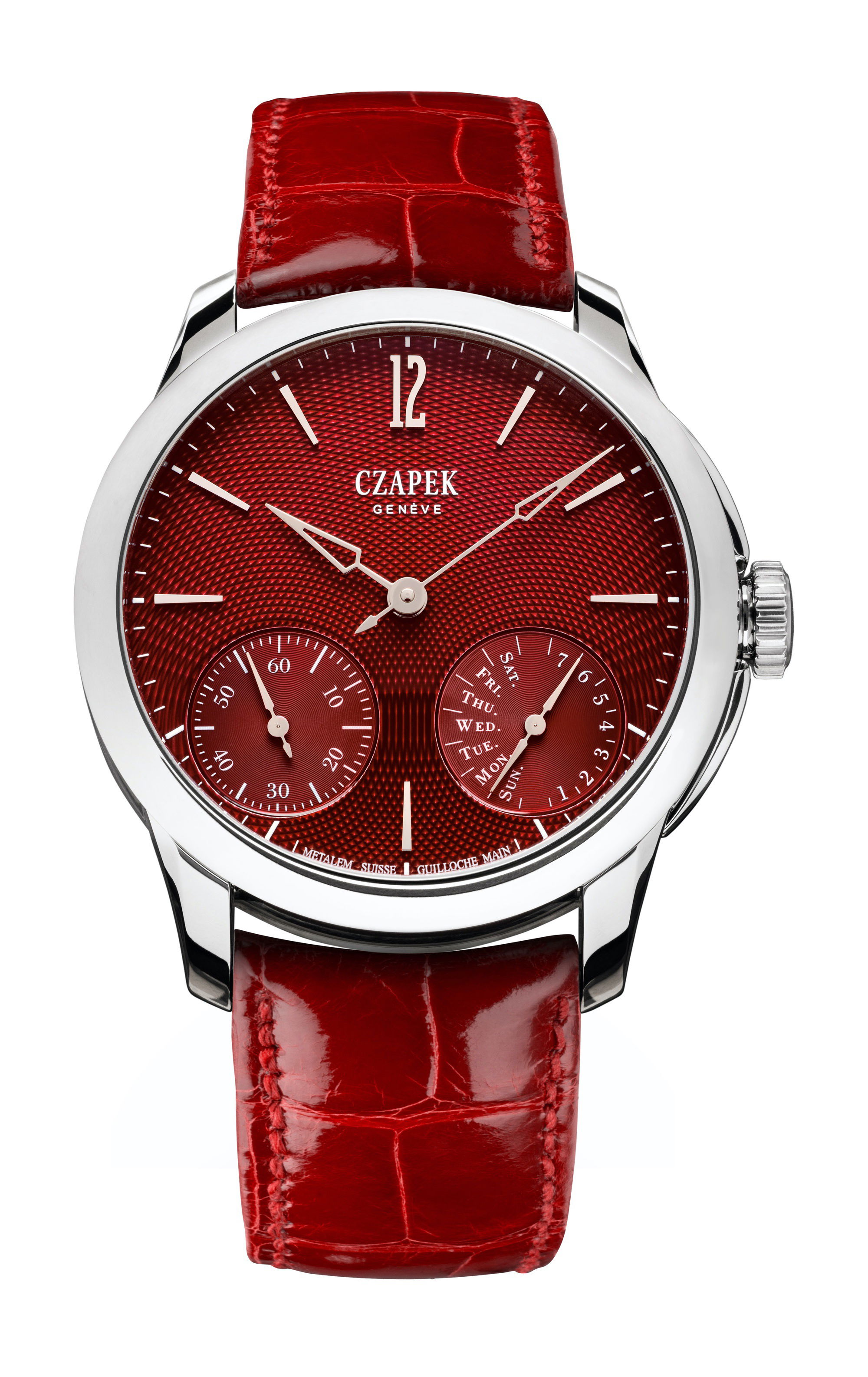 Czapek Quai des Bergues – Rhubarb Red S watch