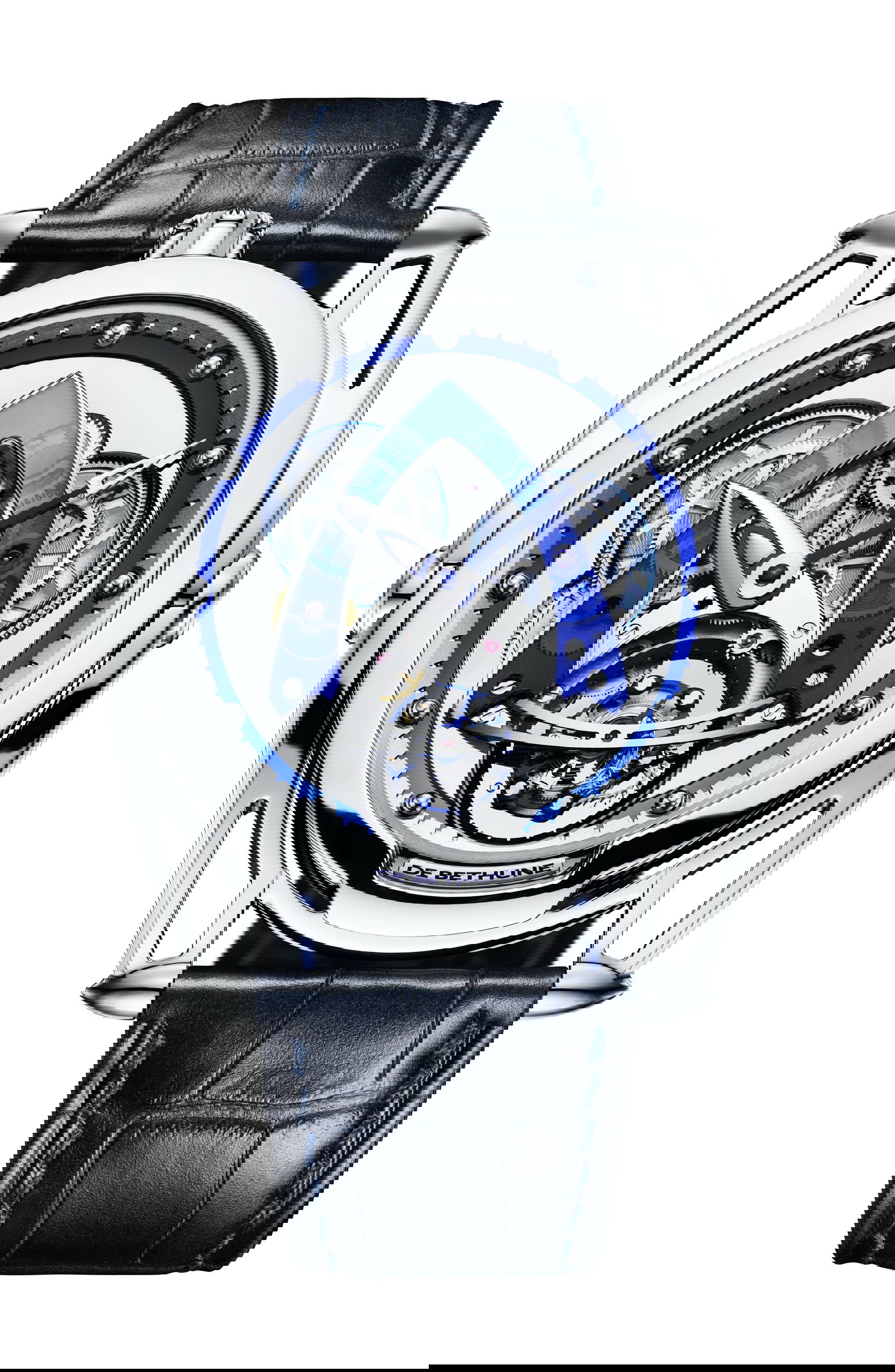 De Bethune DB28 Steel Wheels Sapphire Tourbillon watch