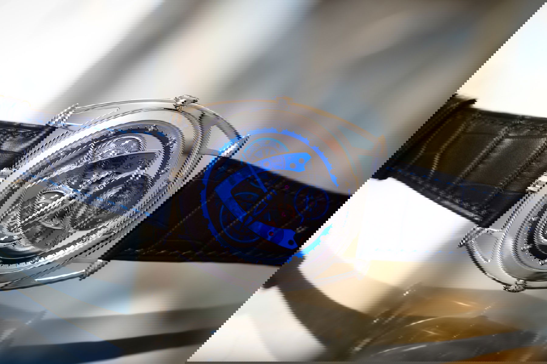 De Bethune DB28 Steel Wheels Sapphire Tourbillon - View 3