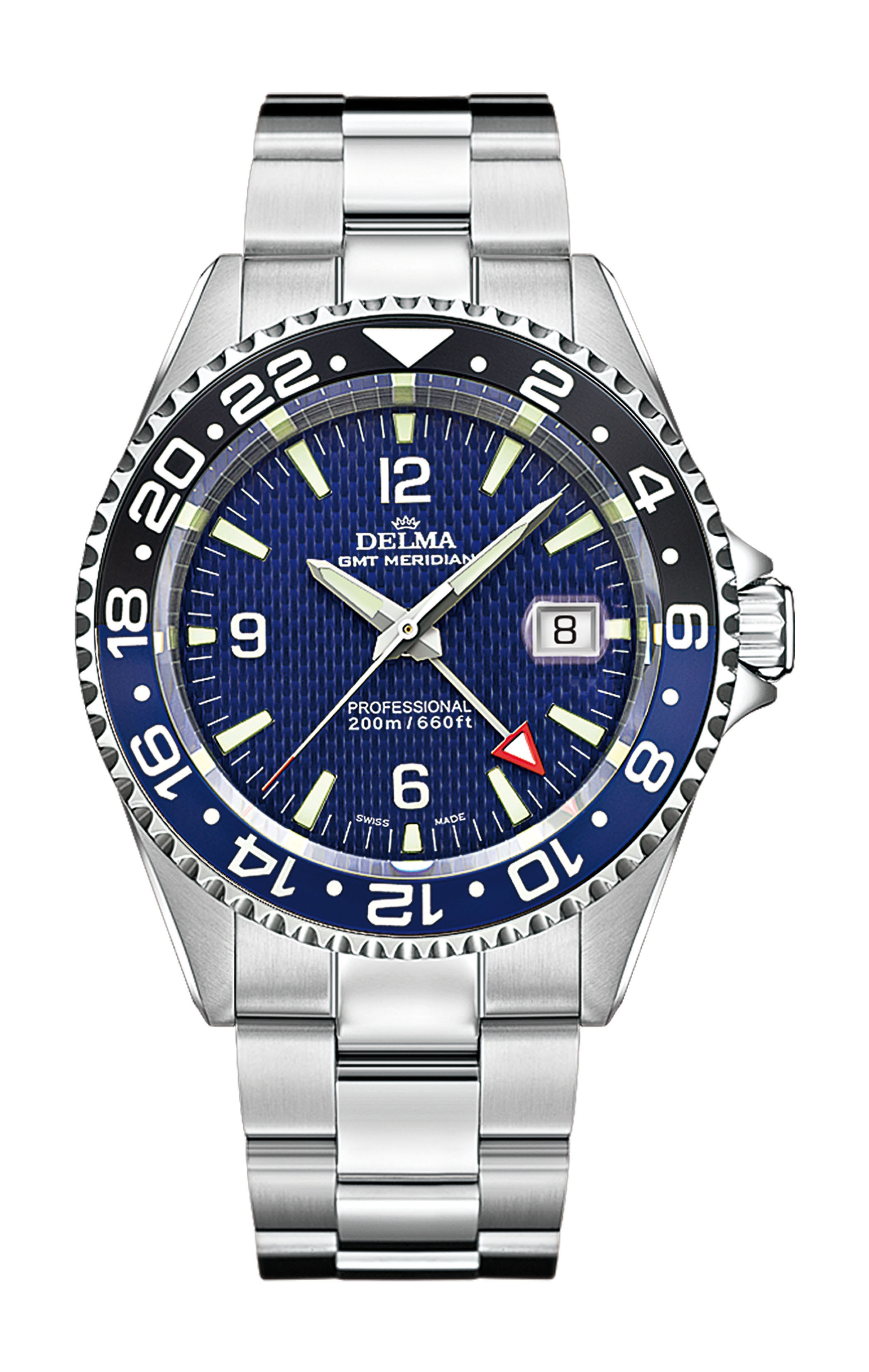 Delma Santiago GMT Meridian watch