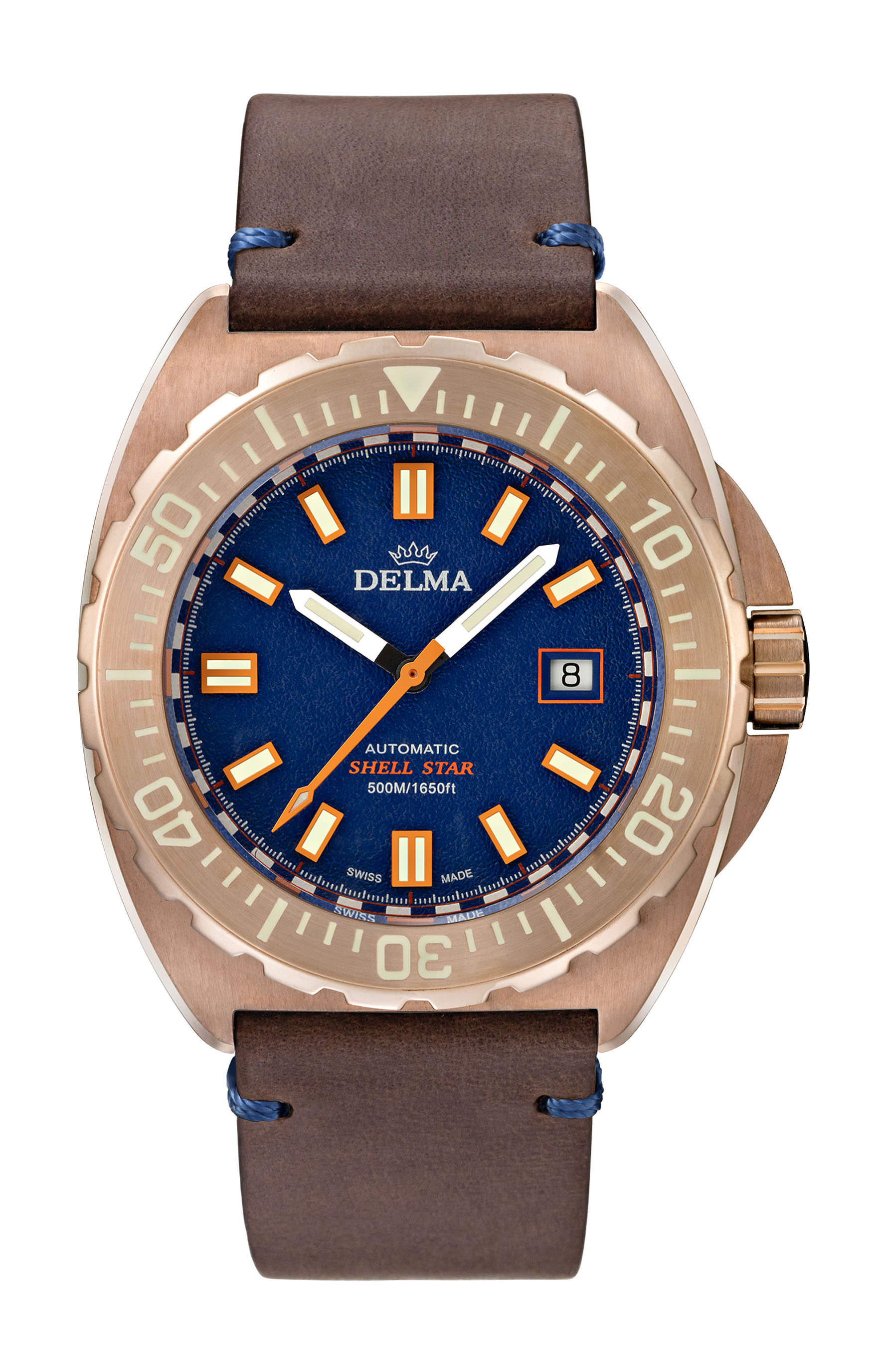 Delma Shell Star Bronze watch