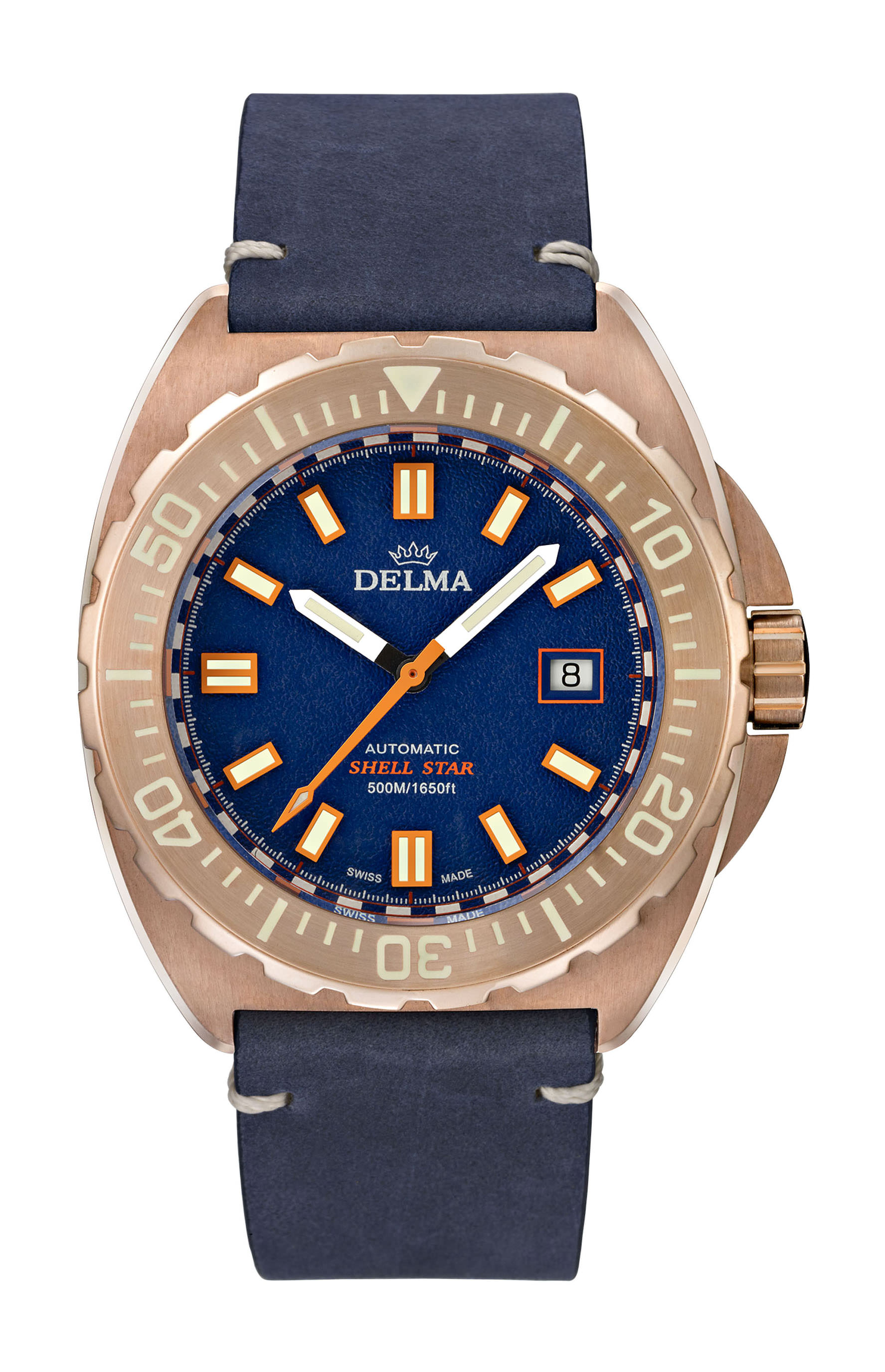 Delma Shell Star Bronze watch