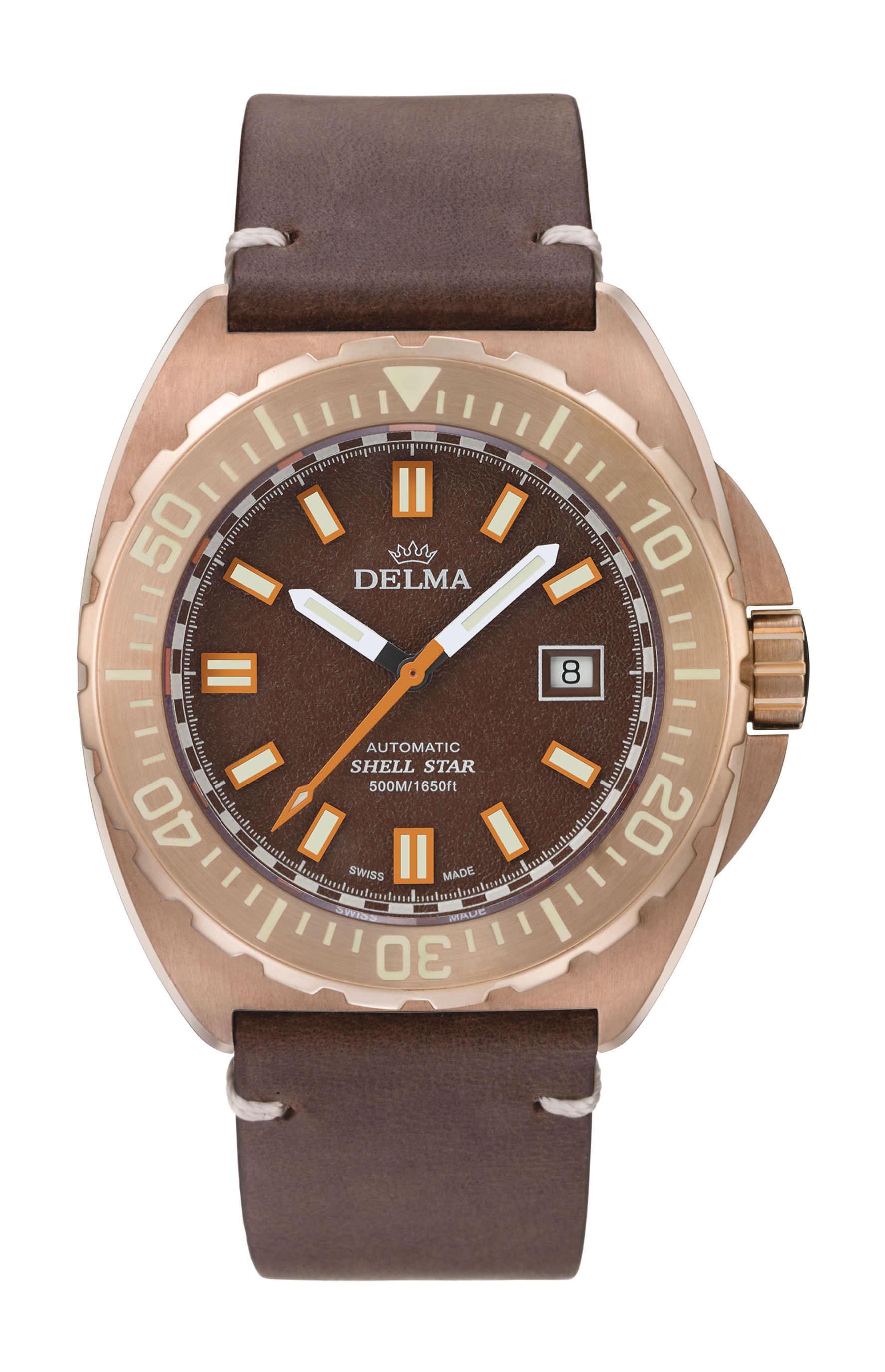 Delma Shell Star Bronze watch