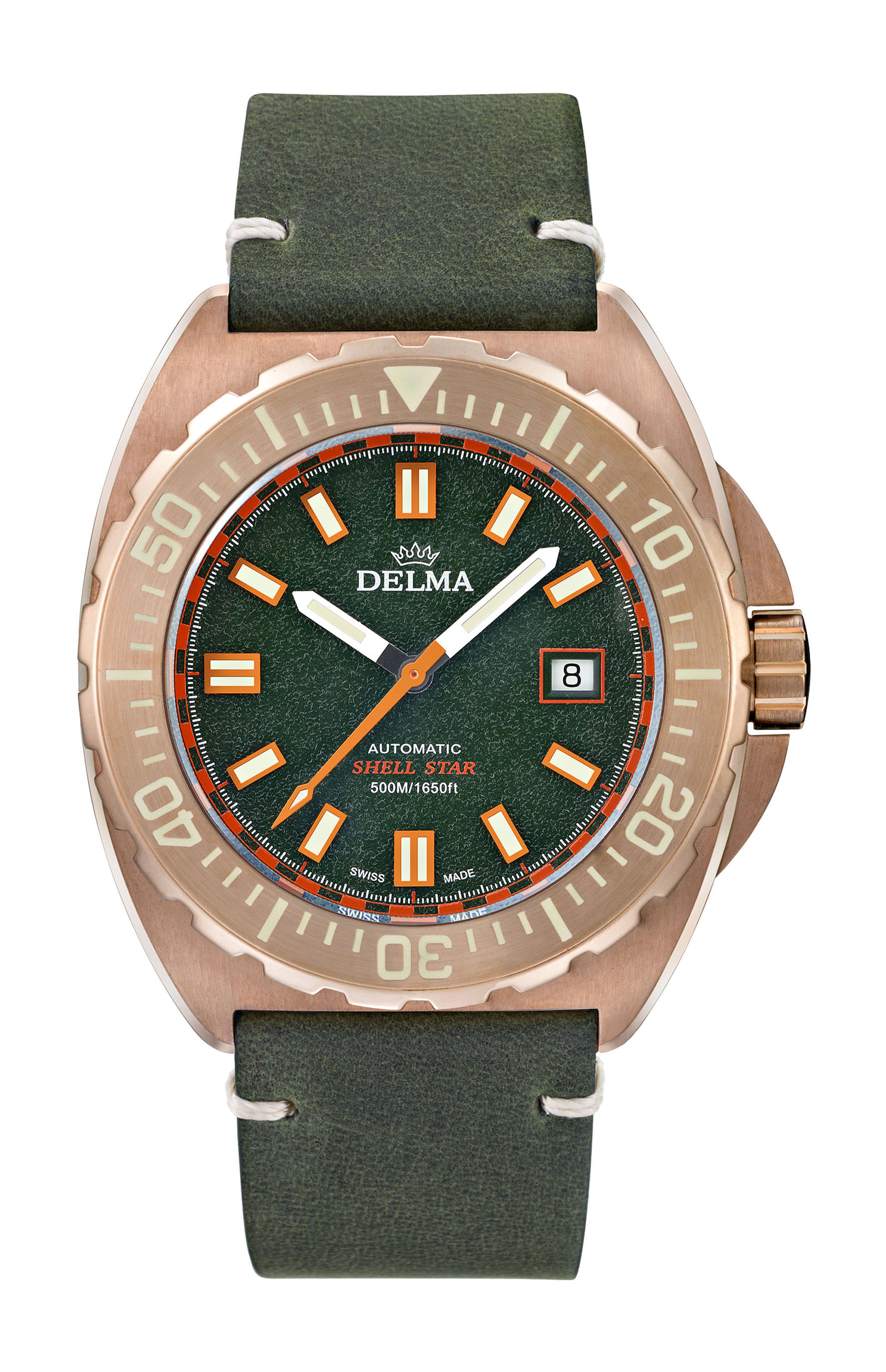 Delma Shell Star Bronze watch