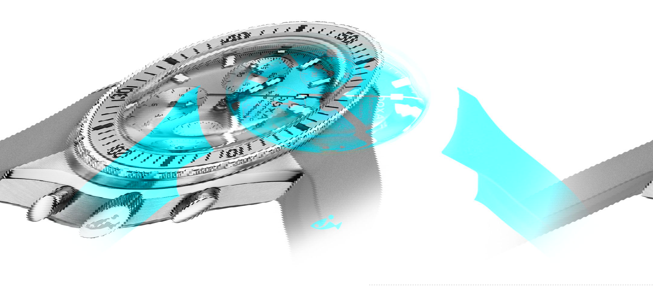 Doxa SUB 200 C-Graph II Aquamarine - View 2