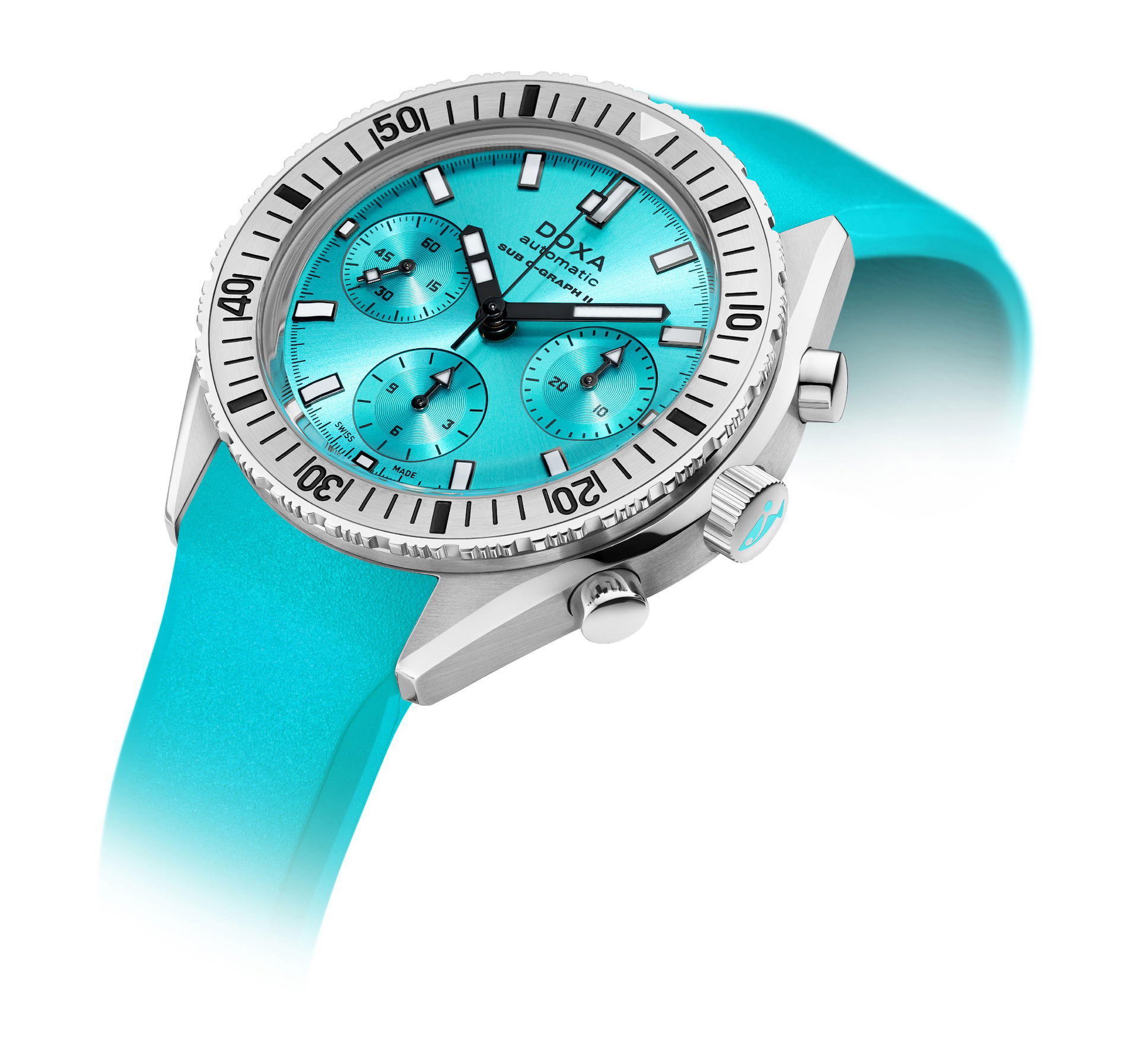 Doxa SUB 200 C-Graph II Aquamarine - View 3