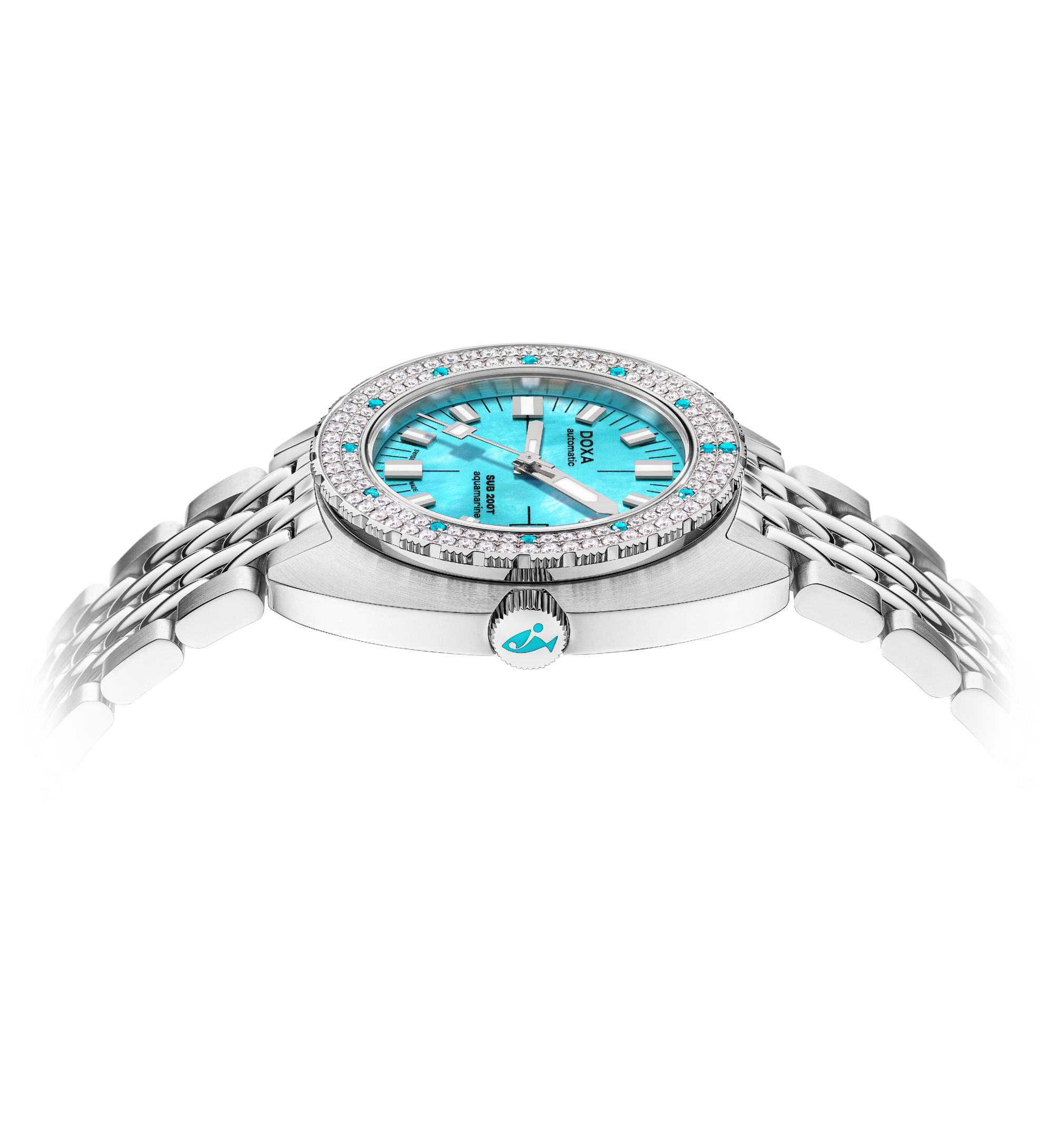 Doxa SUB 200T Diamonds Aquamarine - View 3