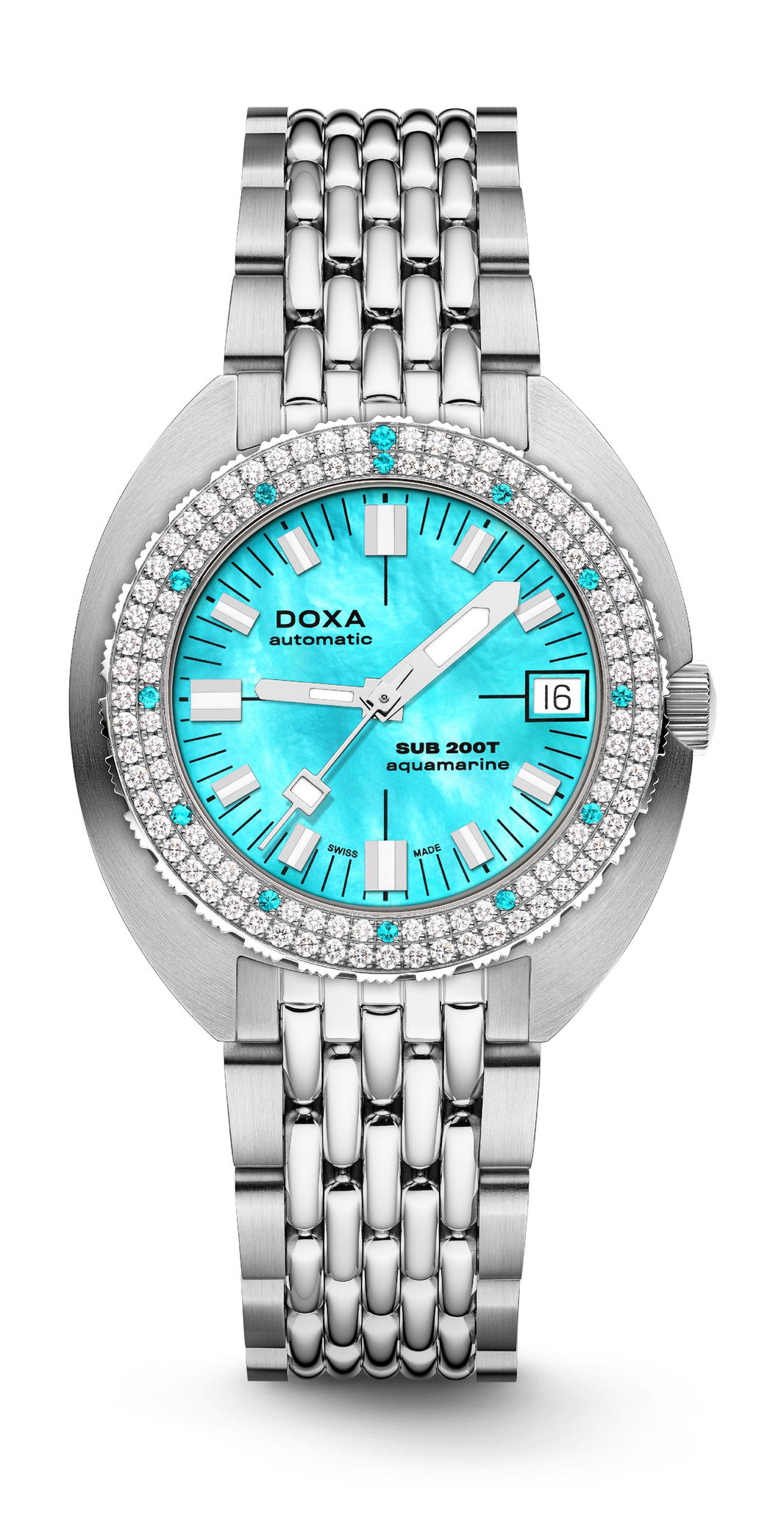 Doxa SUB 200T Diamonds Aquamarine watch