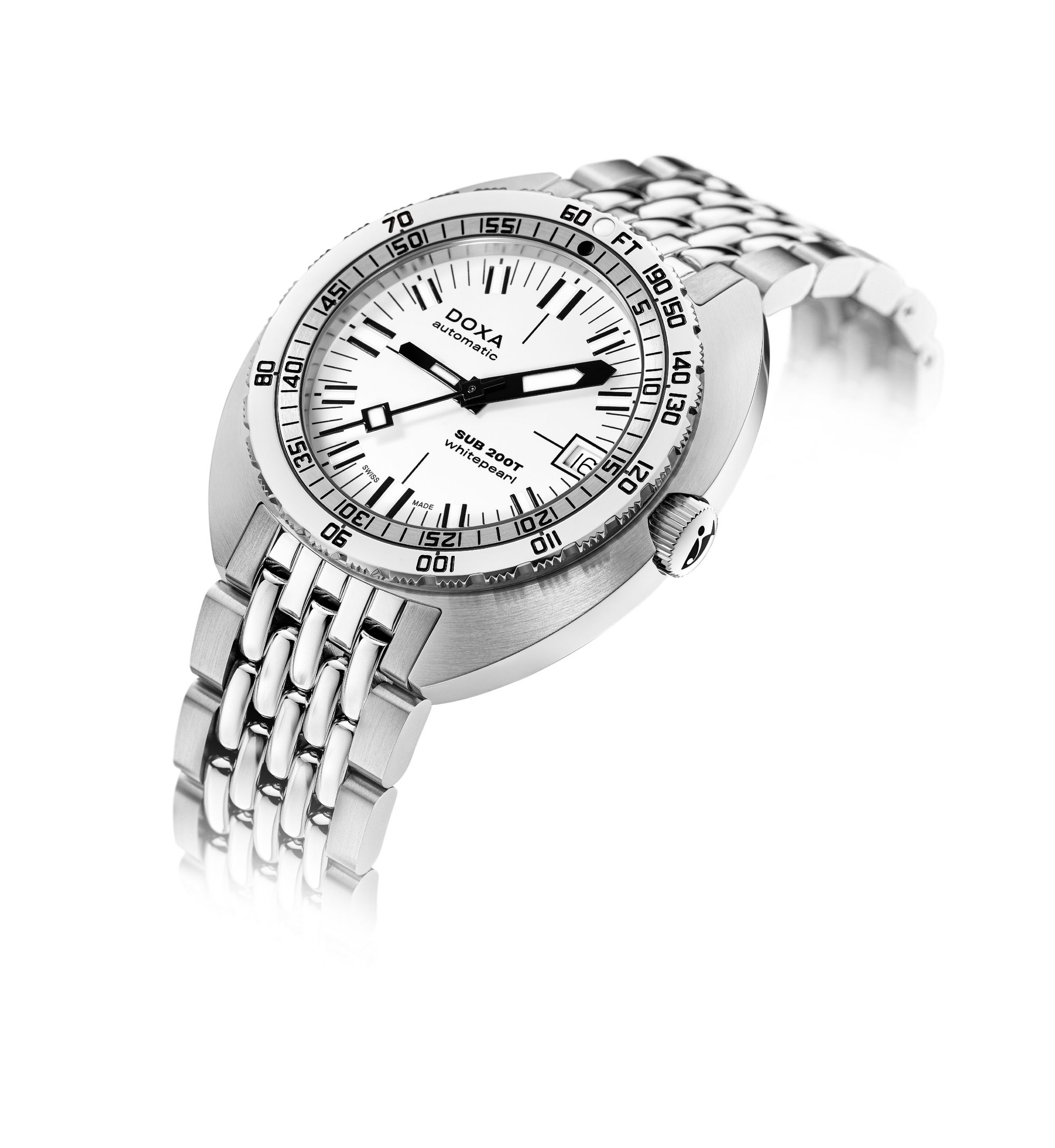 Doxa SUB 200T Whitepearl Iconic - View 3