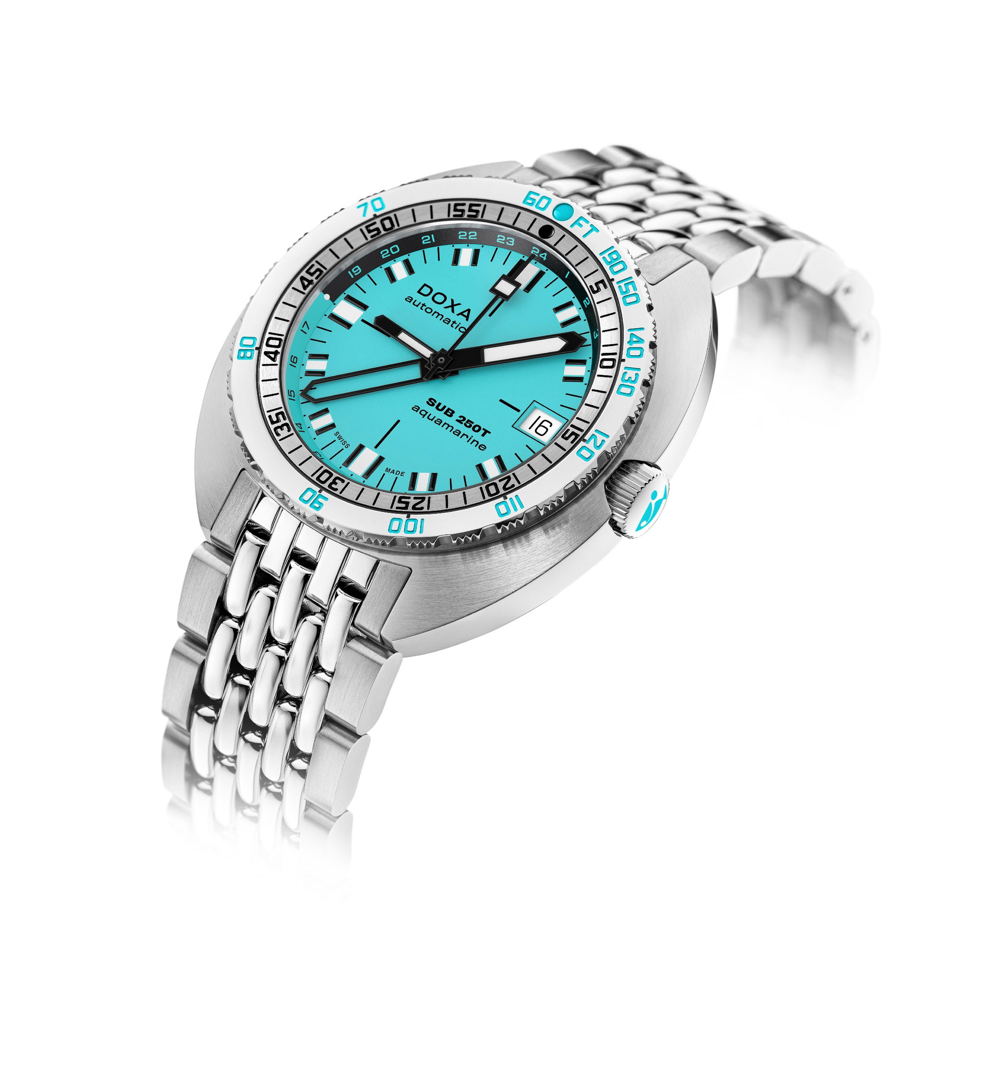 Doxa SUB 250T GMT Aquamarine - View 3