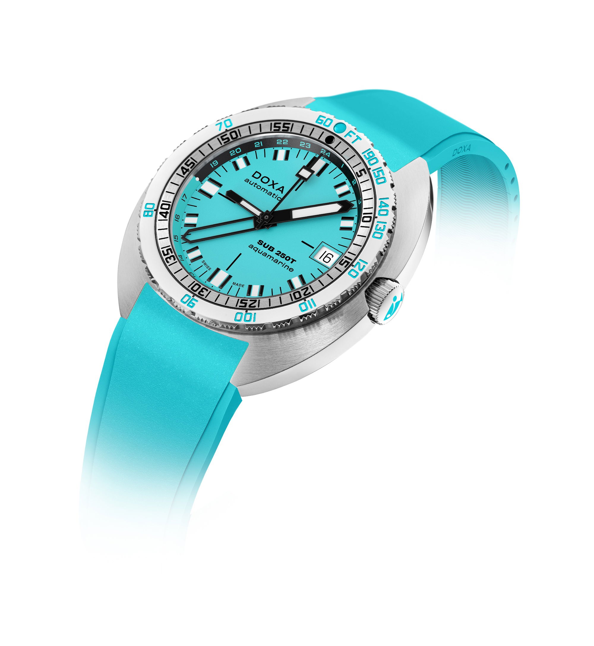 Doxa SUB 250T GMT Aquamarine - View 3