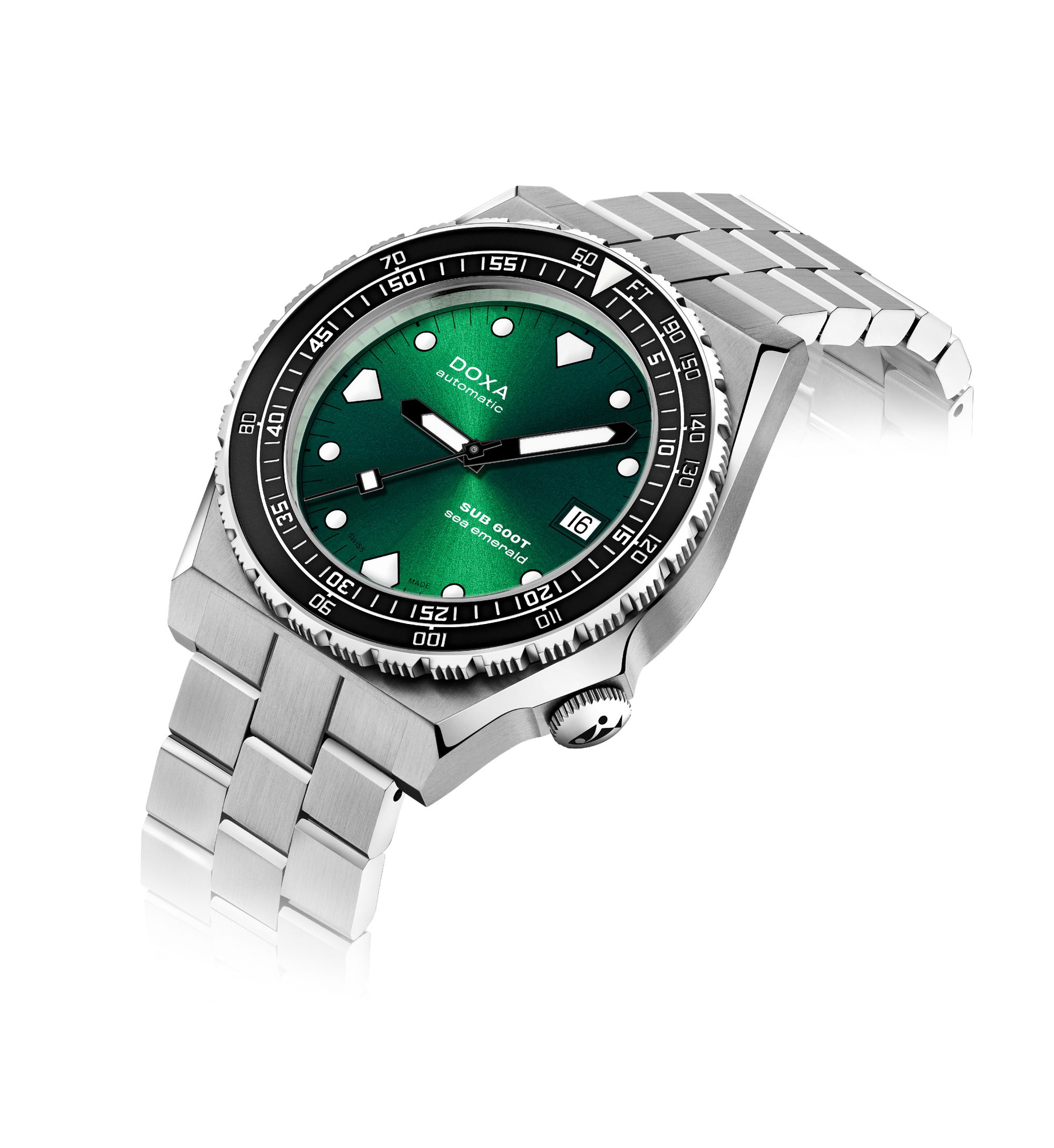 Doxa SUB 600T Sea Emerald Ceramic Bezel - View 3