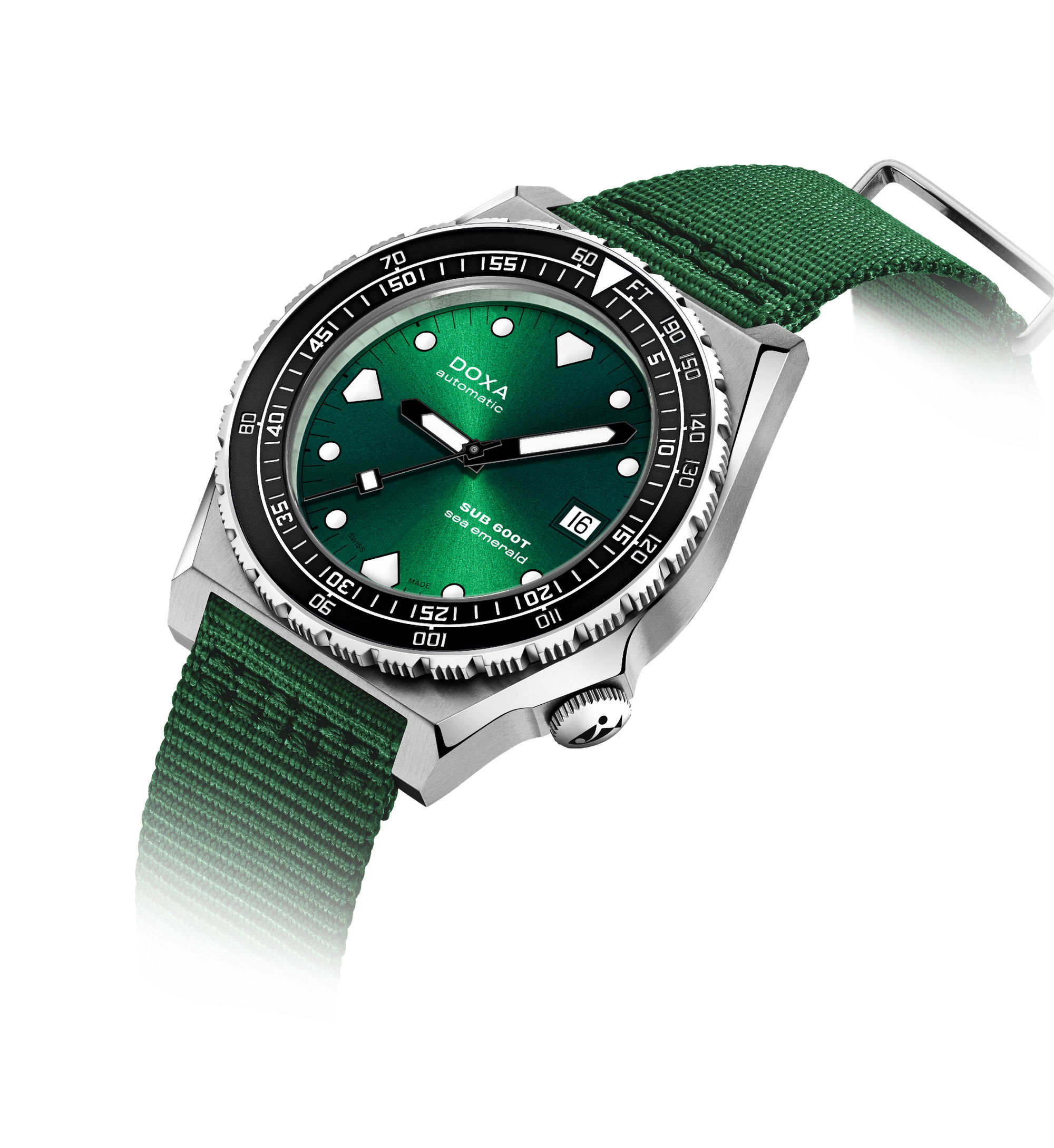 Doxa SUB 600T Sea Emerald Ceramic Bezel - View 3