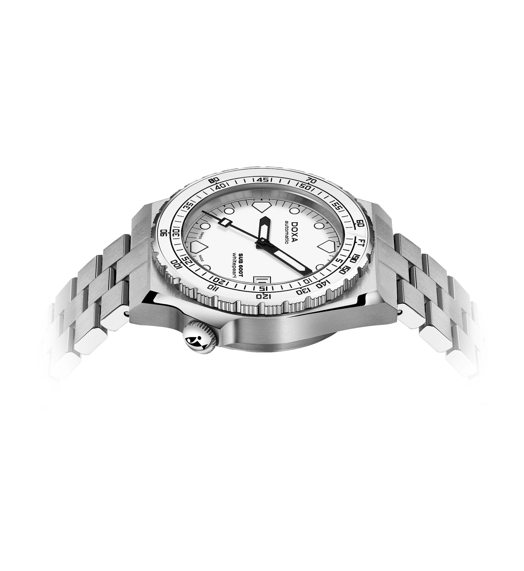 Doxa SUB 600T Whitepearl Ceramic Bezel - View 3