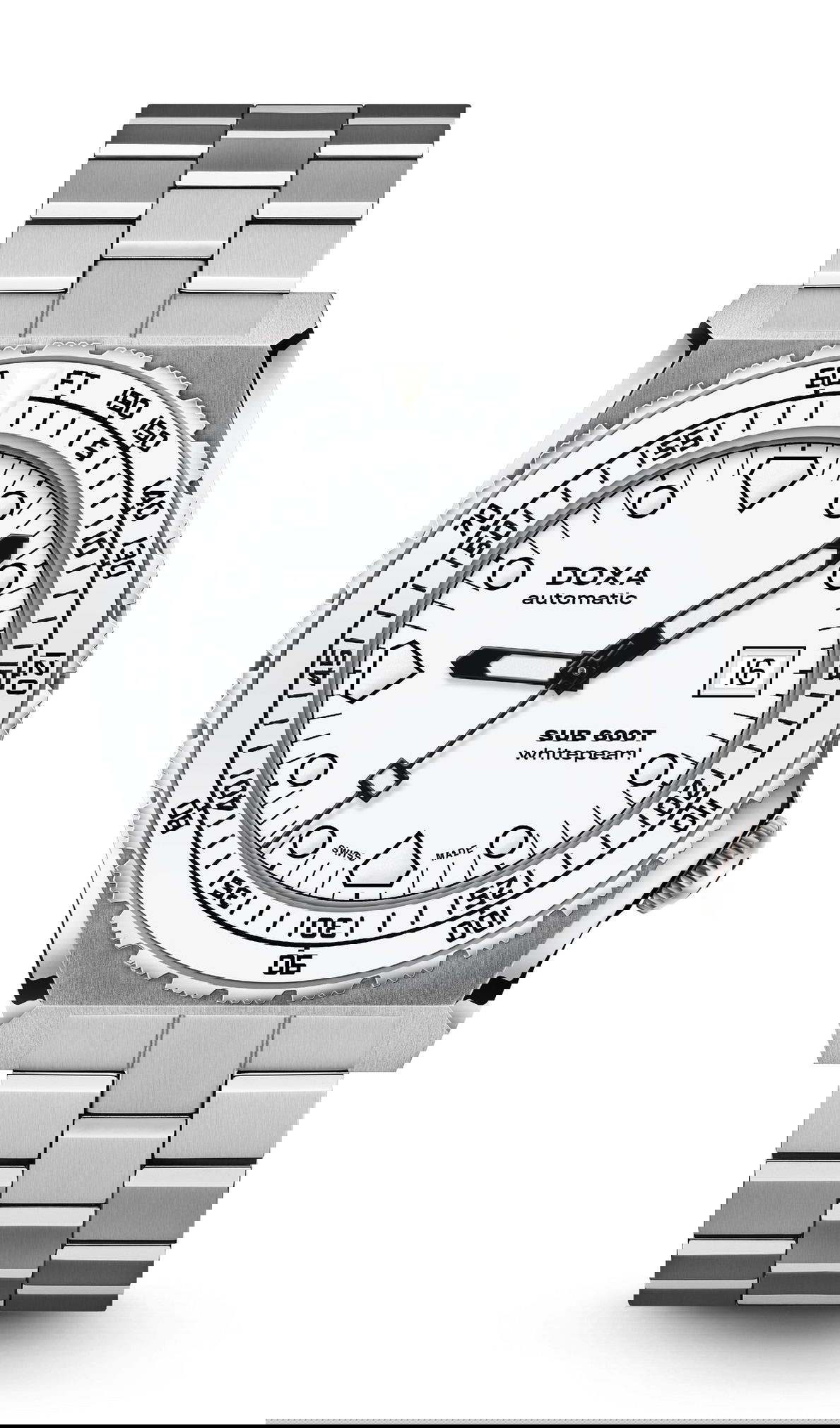 Doxa SUB 600T Whitepearl Ceramic Bezel watch