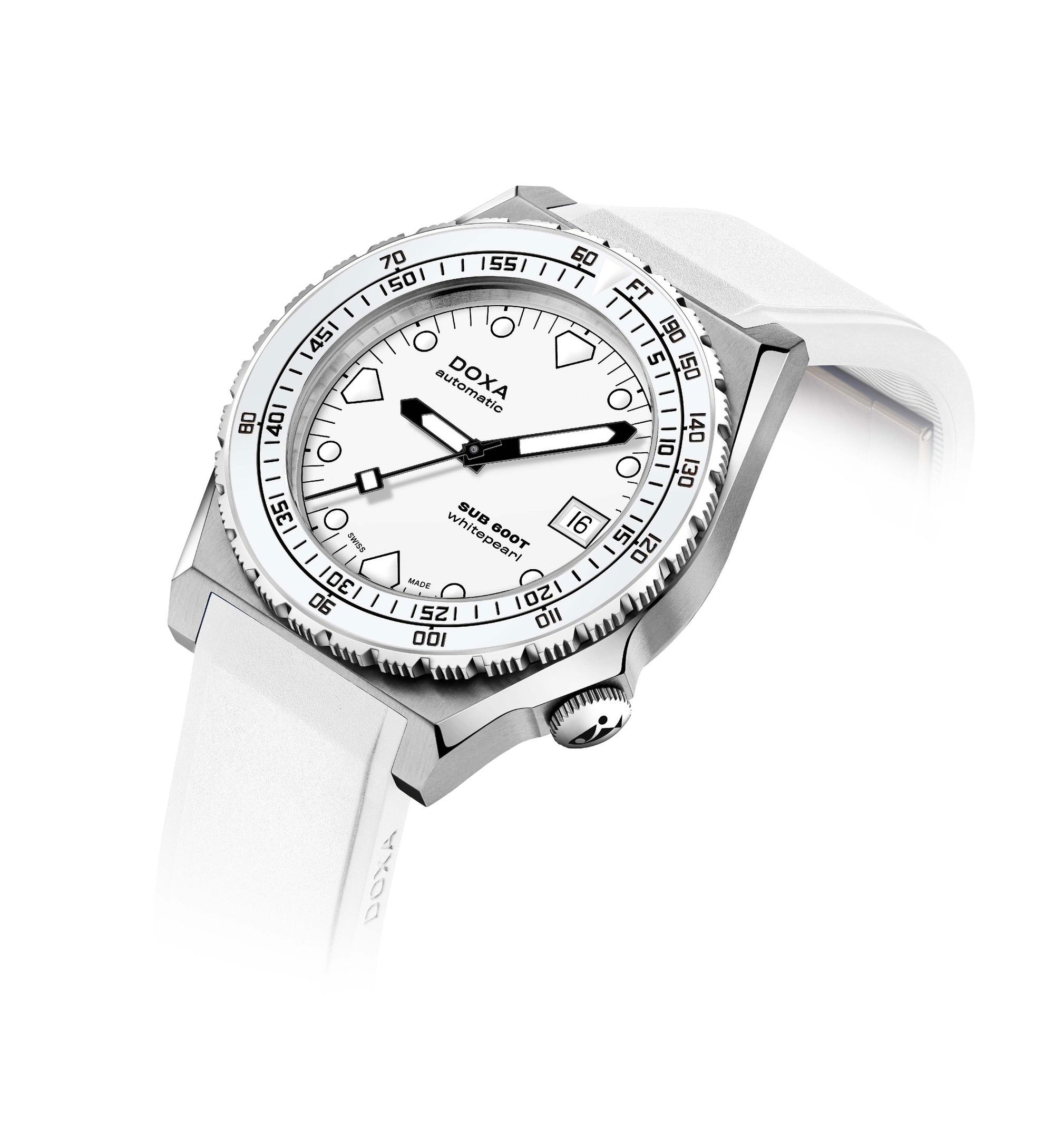 Doxa SUB 600T Whitepearl Ceramic Bezel - View 2