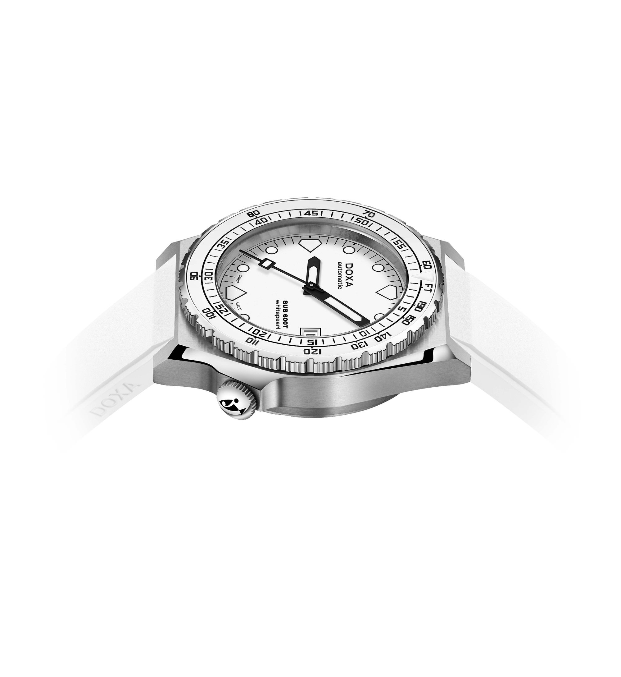 Doxa SUB 600T Whitepearl Ceramic Bezel - View 3