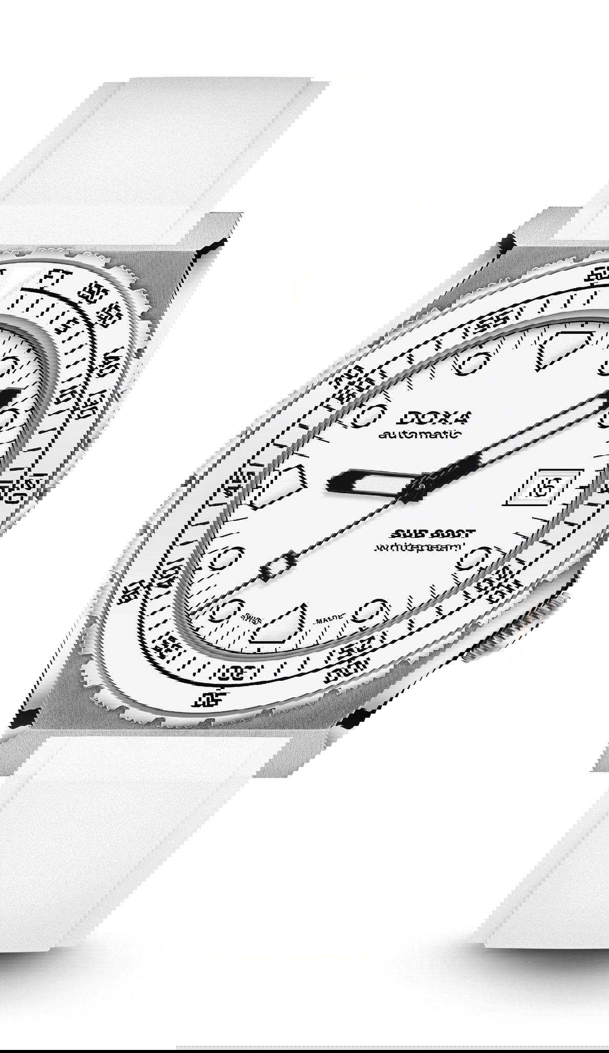 Doxa SUB 600T Whitepearl Ceramic Bezel watch