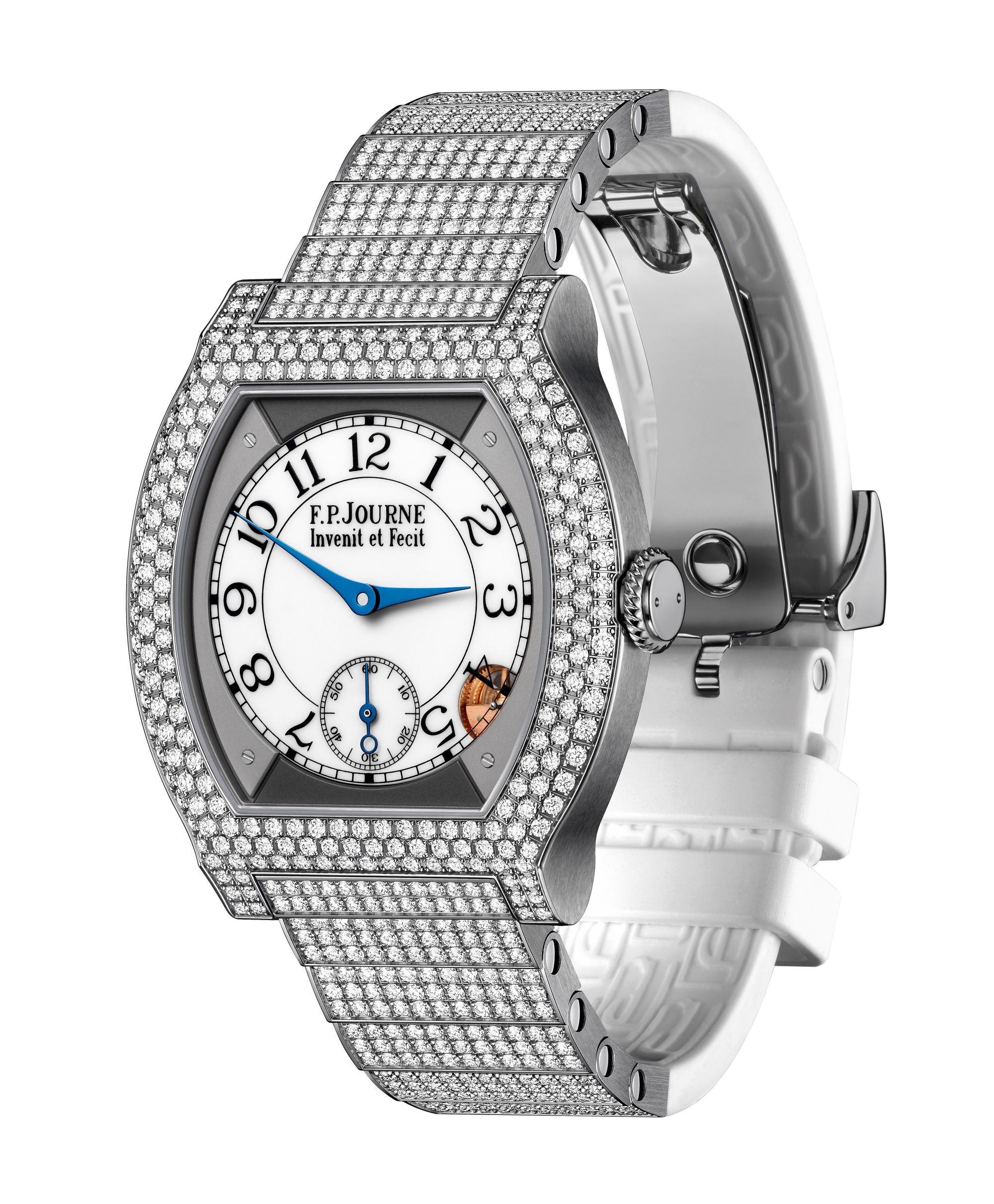 F.P.Journe élégante 40 Titanium 12 Rows of Diamonds with Set Bracelet - View 3