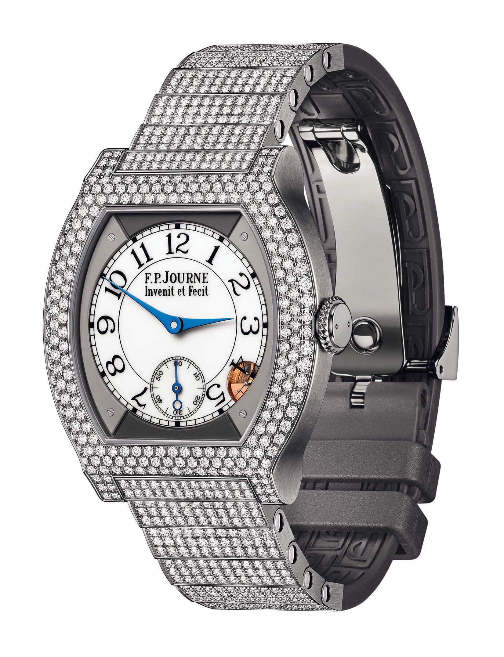 F.P.Journe élégante 40 Titanium 12 Rows of Diamonds with Set Bracelet watch